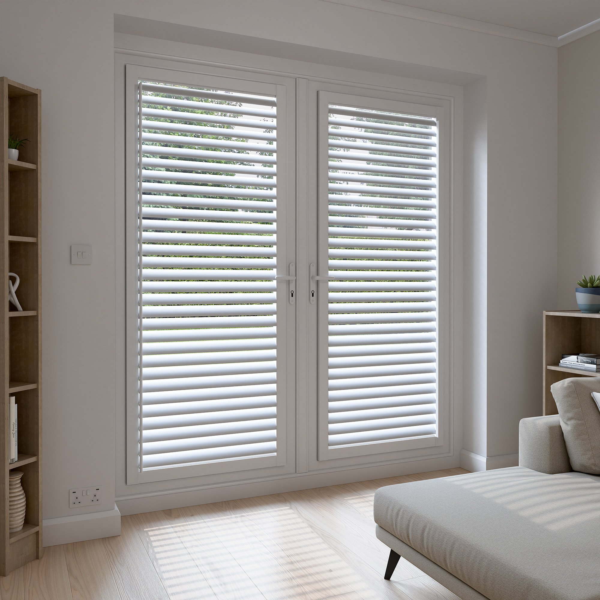 Cotton White Perfect Fit Shutter - Image 3