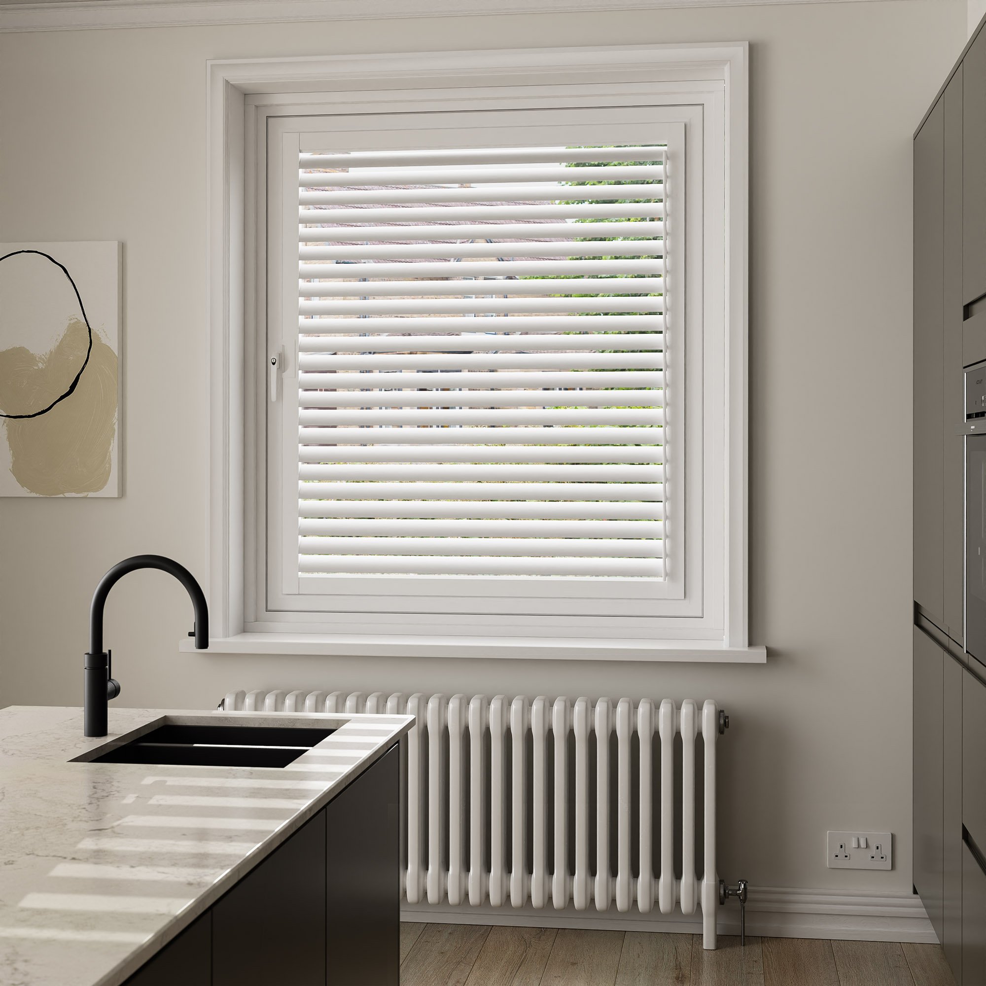 Cotton White Perfect Fit Shutter - Image 6