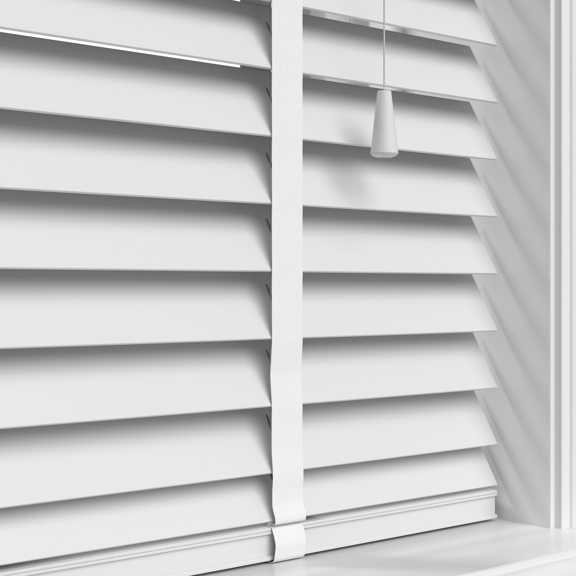 Pure White Real Wood With Cotton Tapes - Image 5