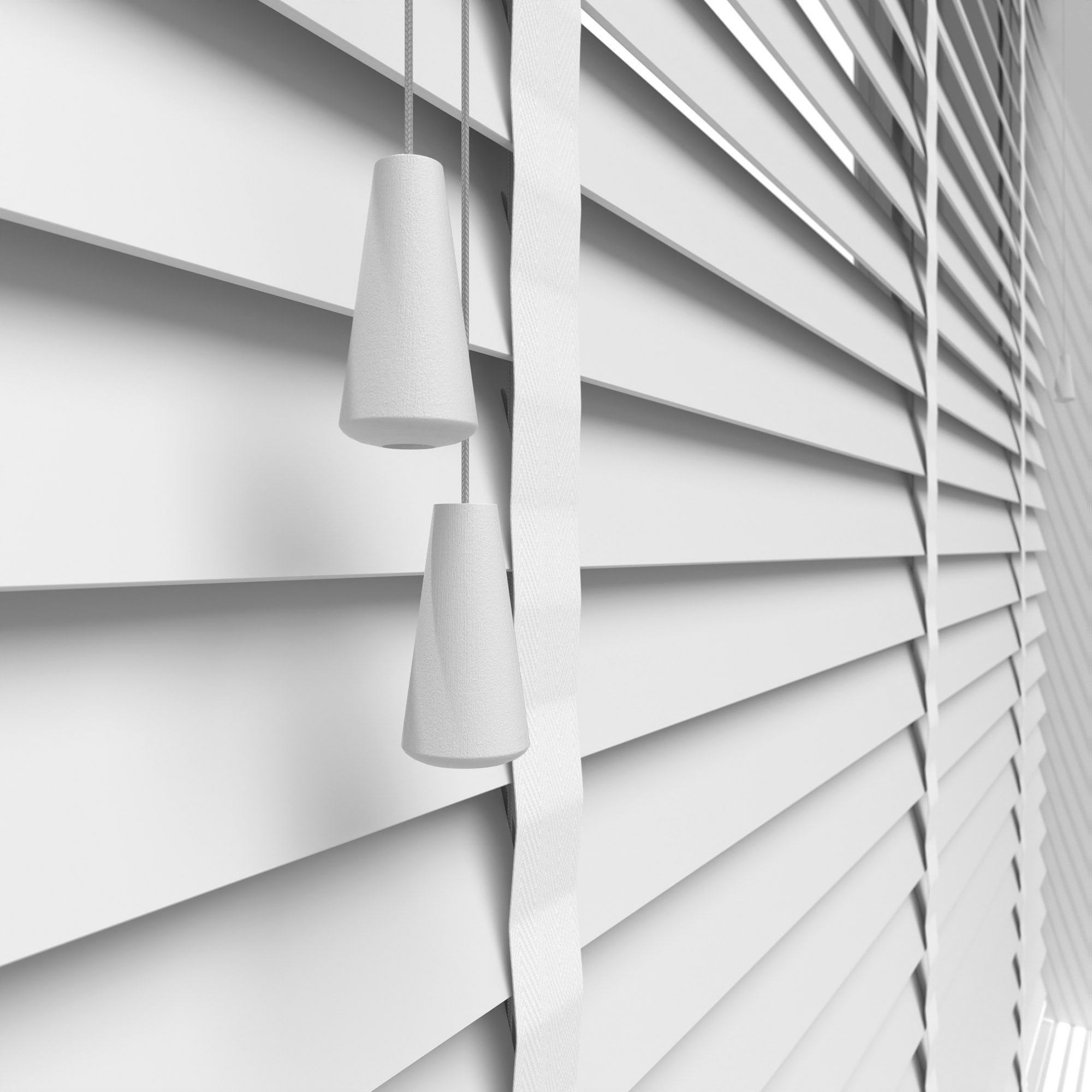 Pure White Real Wood With Cotton Tapes - Image 6