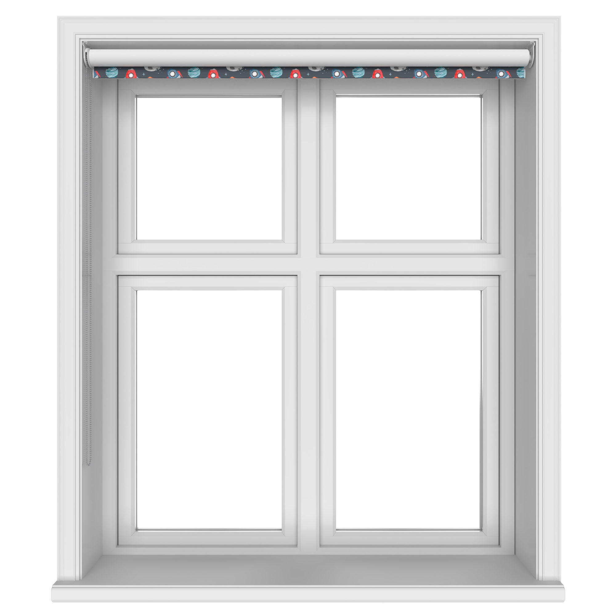 Space Rockets Charcoal Blackout - Image 3