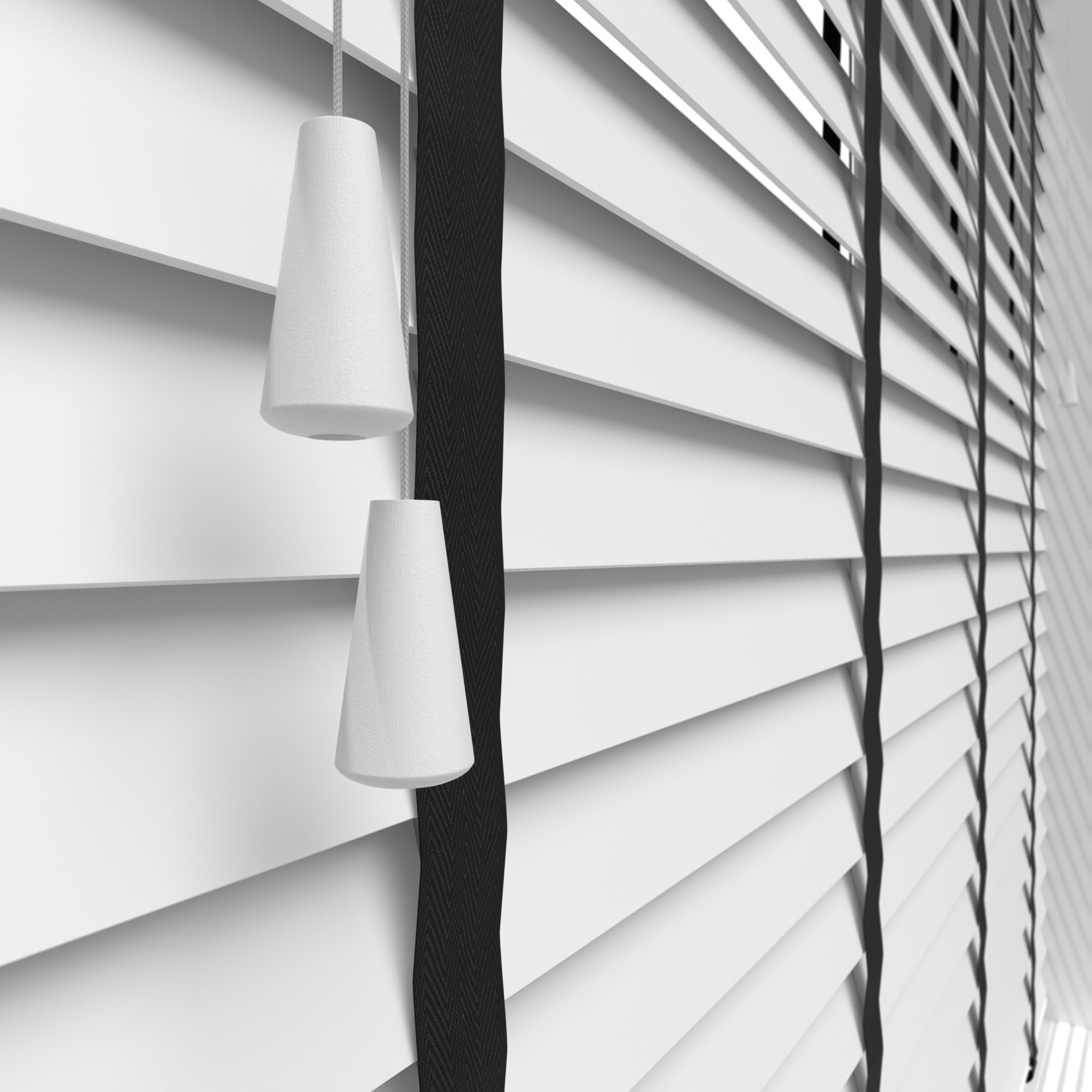 True White With Jet Tapes Eco-Wood - Image 6