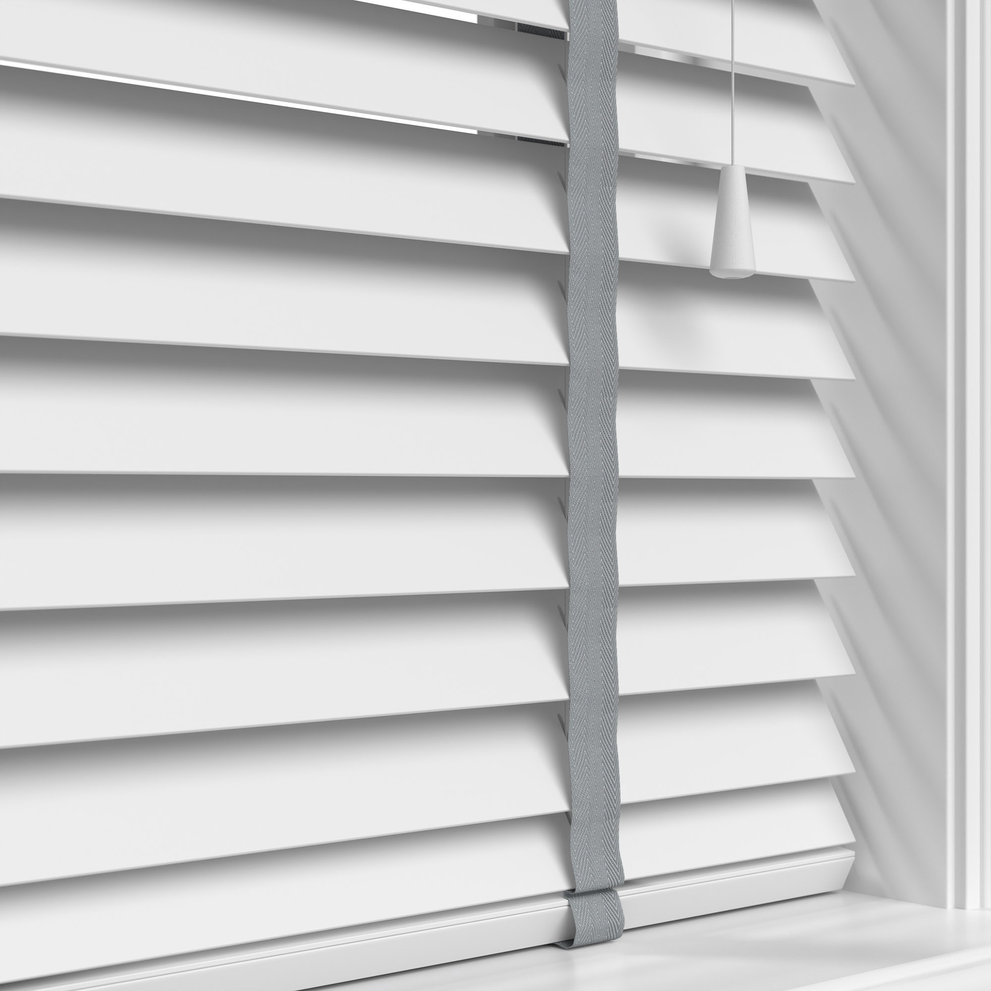 True White With Steel Tapes Eco-Wood - Image 4