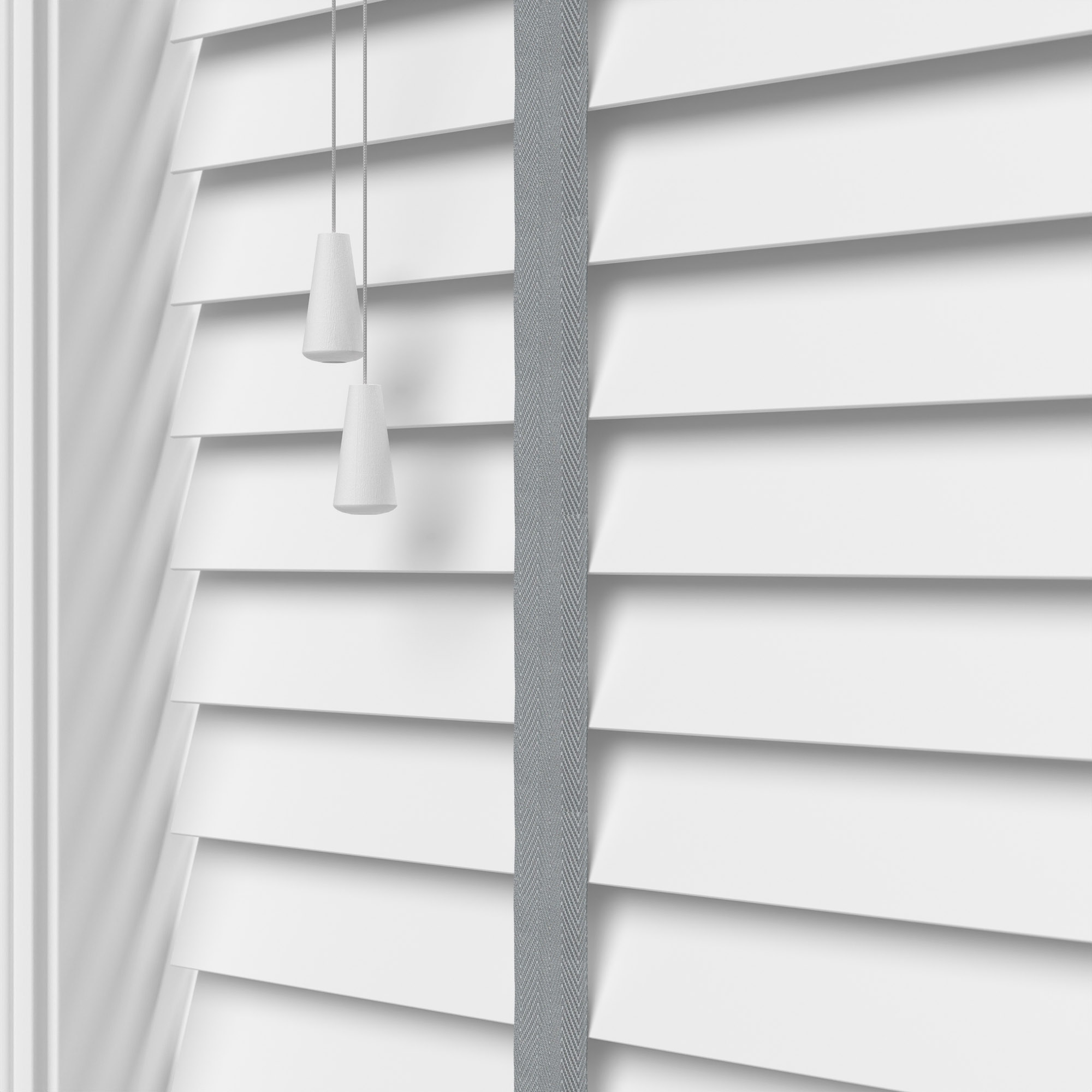 True White With Steel Tapes Eco-Wood - Image 5