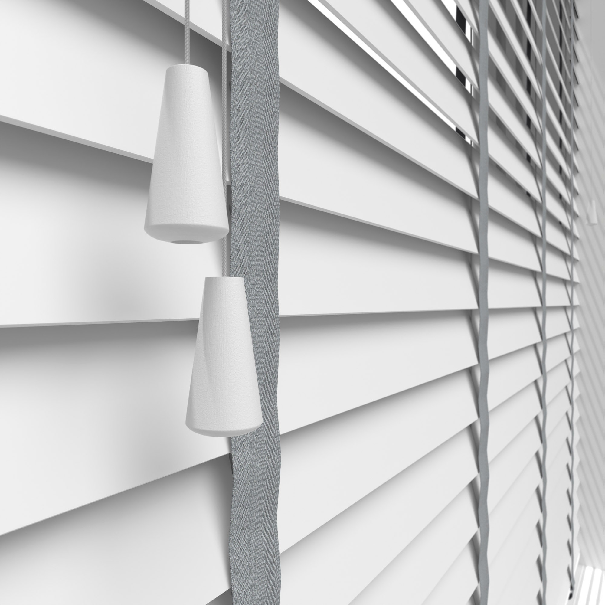 True White With Steel Tapes Eco-Wood - Image 6