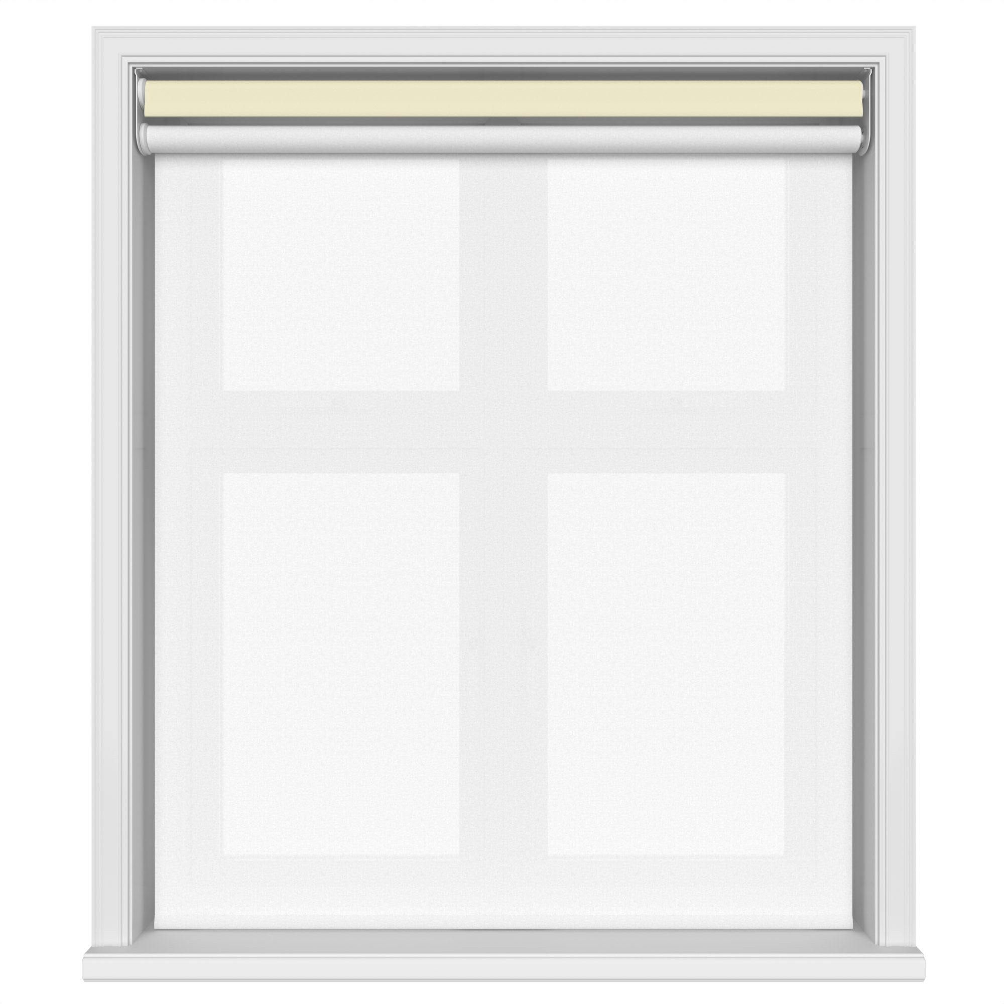 Bella Butter Motorised Double Roller Blind - Image 3