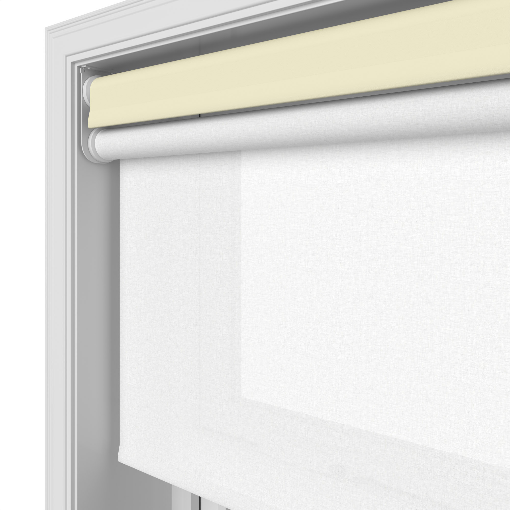 Bella Butter Motorised Double Roller Blind - Image 7