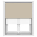 Bella Hessian Motorised Double Roller Blind
