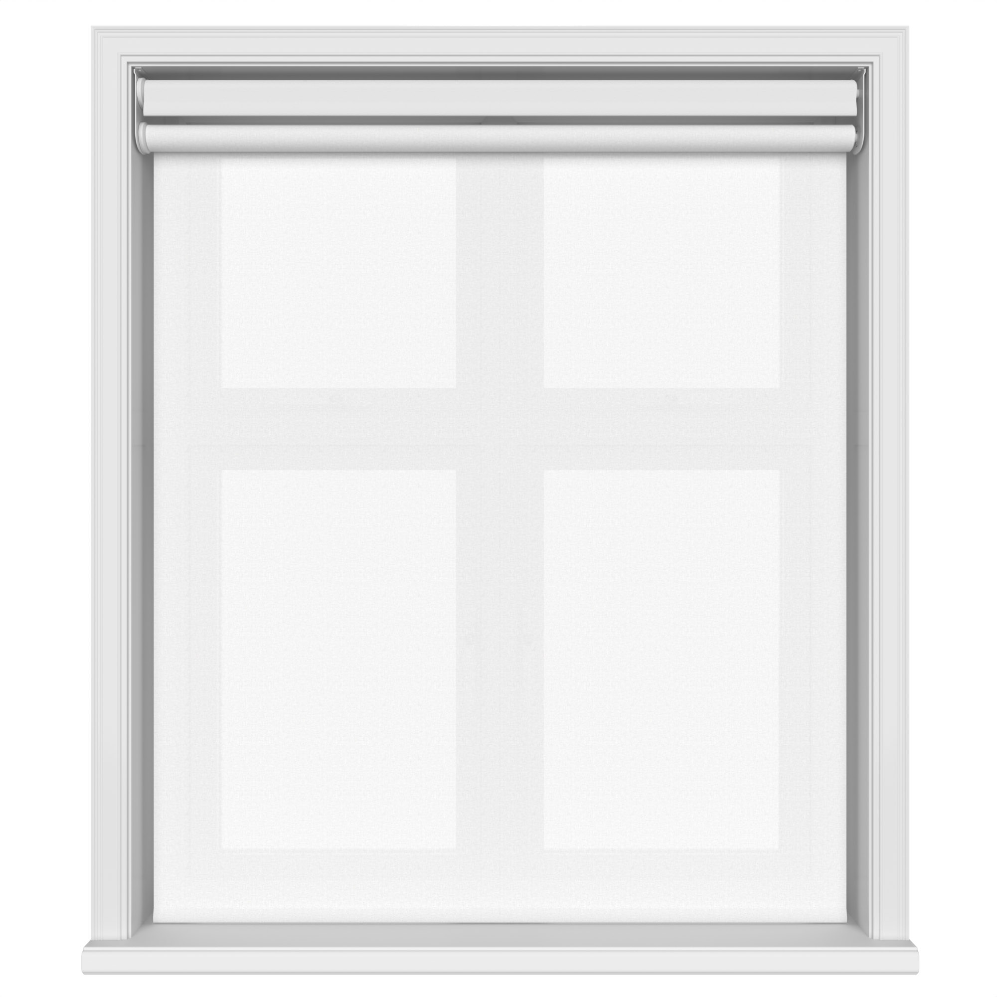 Bella Snow Motorised Double Roller Blind - Image 3