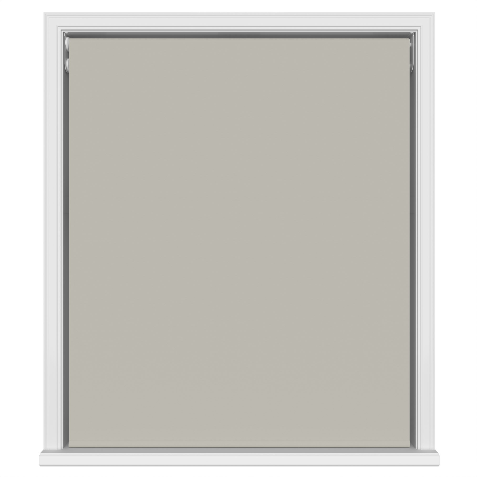 Bella Taupe Motorised Double Roller Blind - Image 2