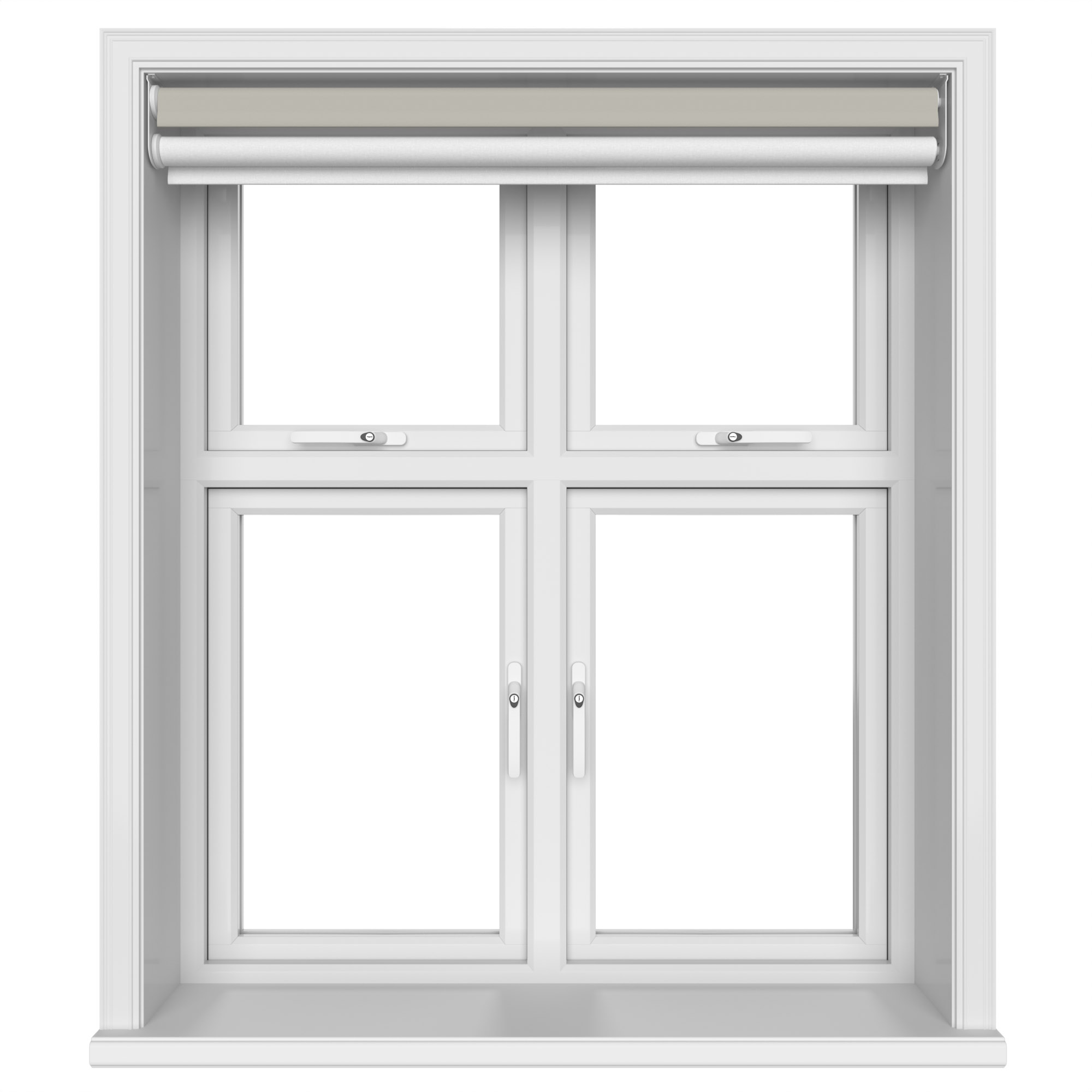 Bella Taupe Motorised Double Roller Blind - Image 5