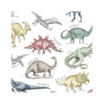 Dinosaur Prehistoric Blackout Cassette