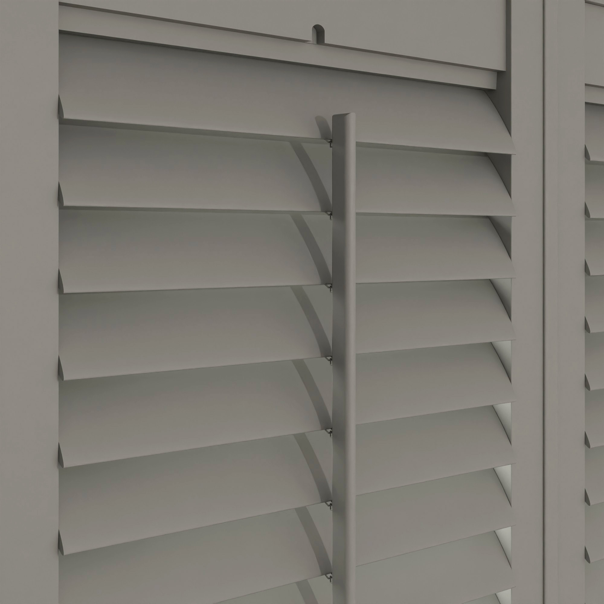 Ash Grey Full Height Plantation Shutters - Image 4