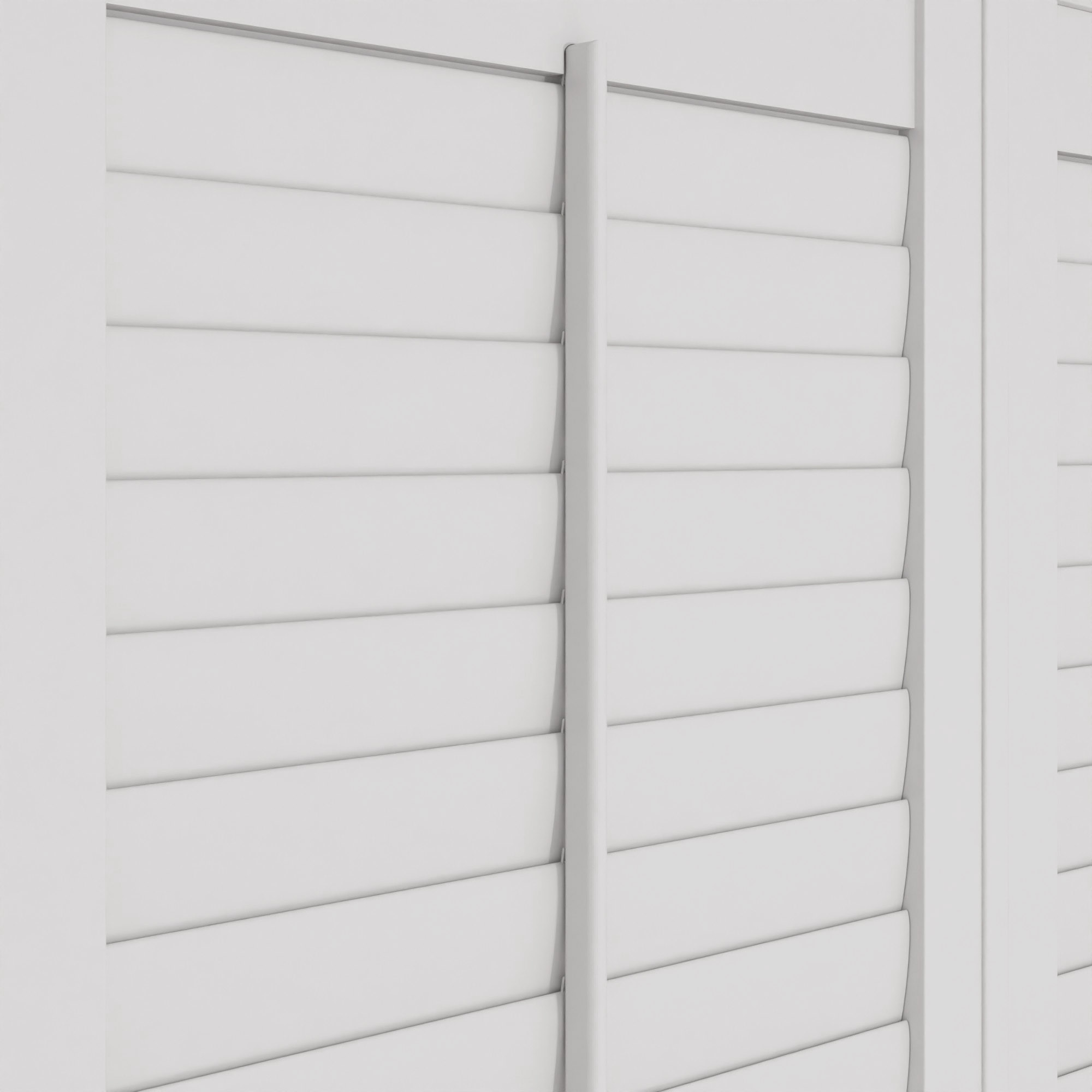 Bright White Cafe Style Plantation Shutters - Image 5