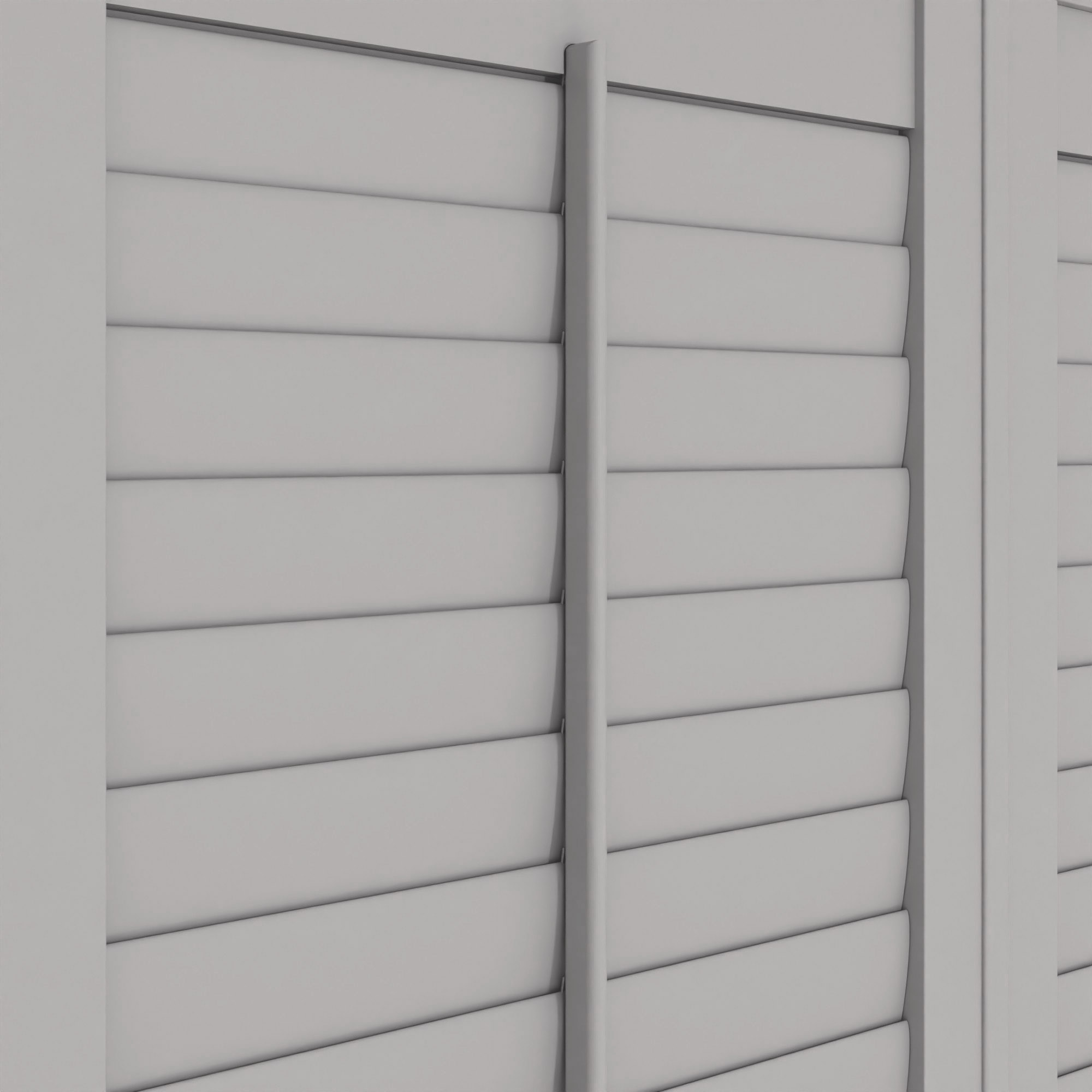 Dove Grey Tier On Tier Plantation Shutters - Image 5