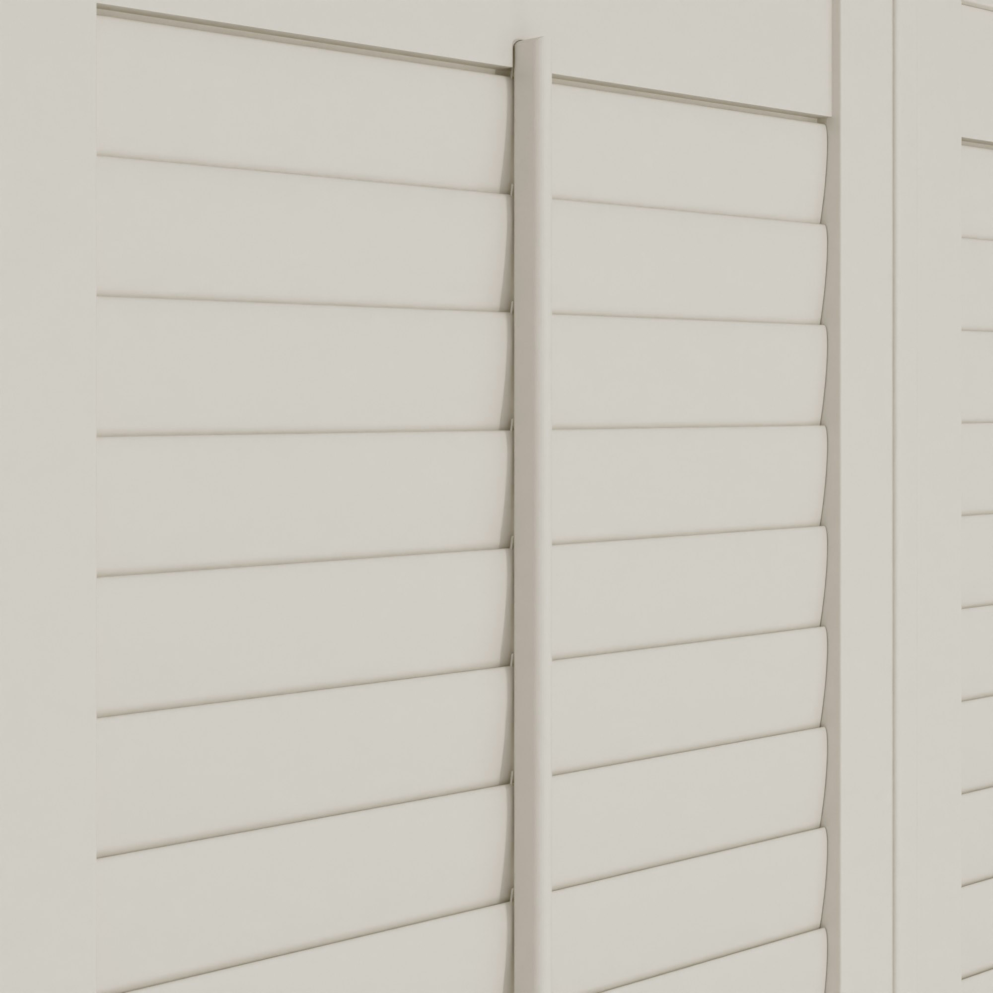 Linen White Cafe Style Plantation Shutters - Image 5