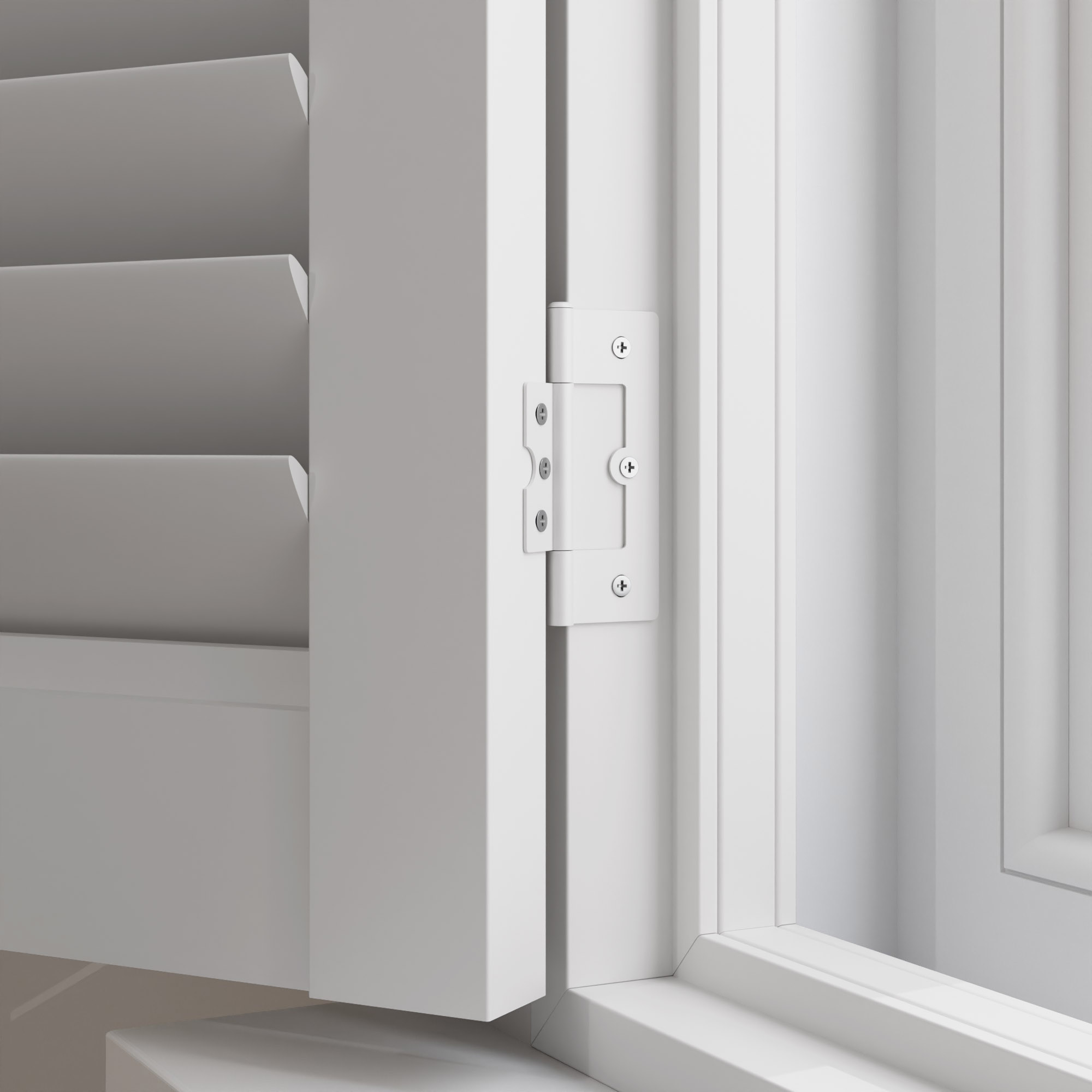 Pure White Full Height Plantation Shutters - Image 3