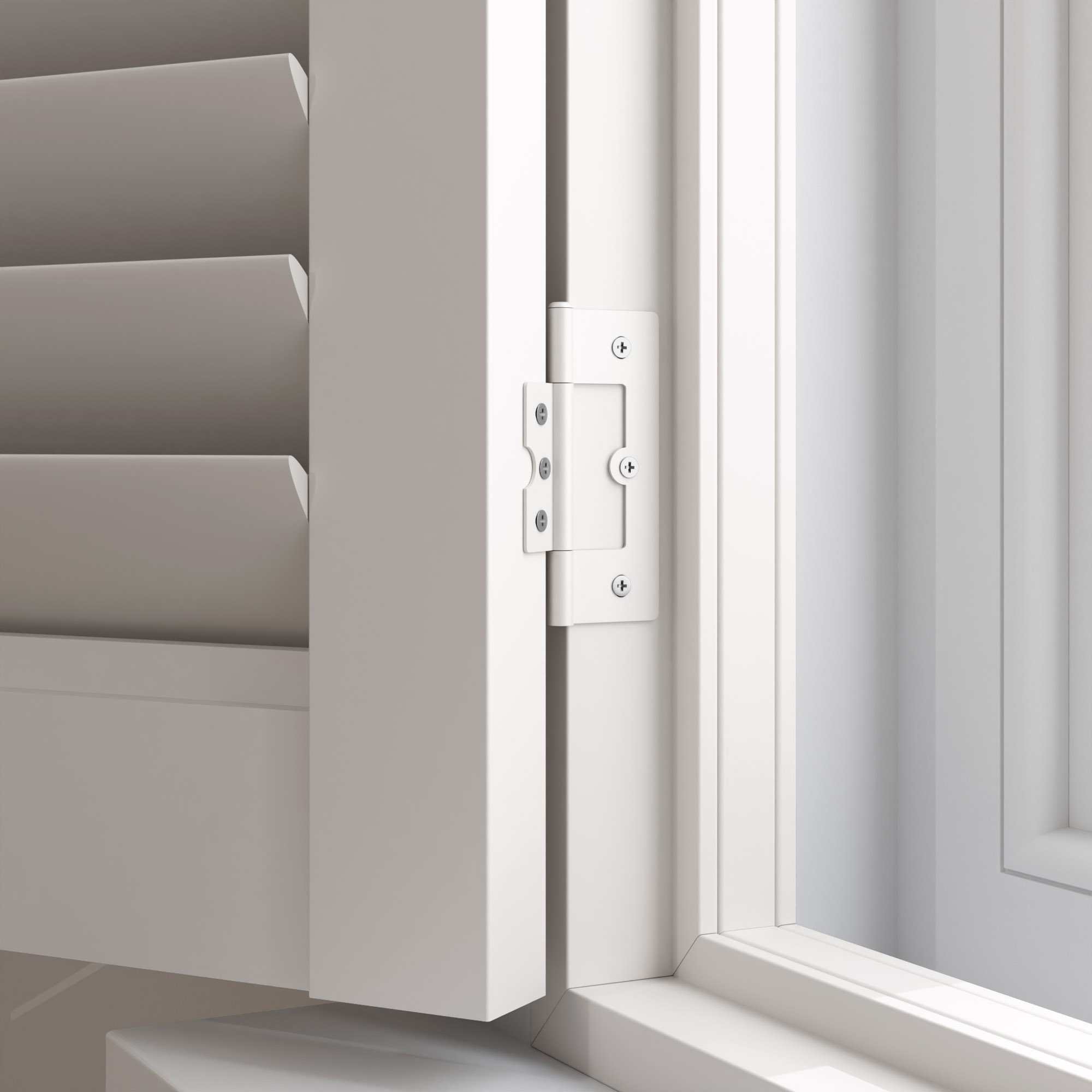 Cloud White Full Height Plantation Shutters - Image 3