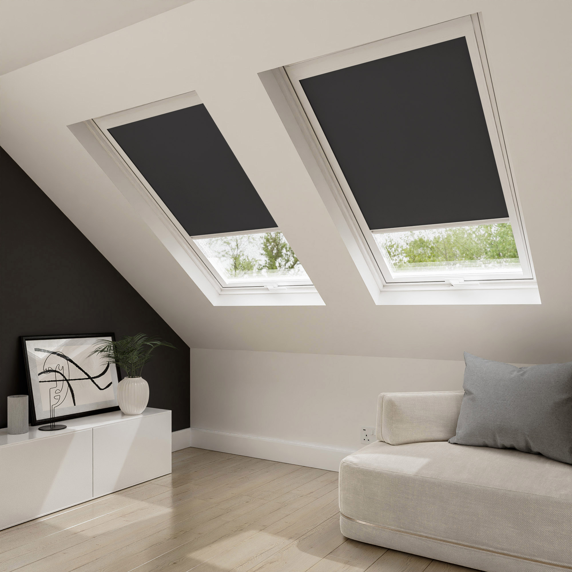 TradeChoice Blackout Black Blind For Velux - Image 2
