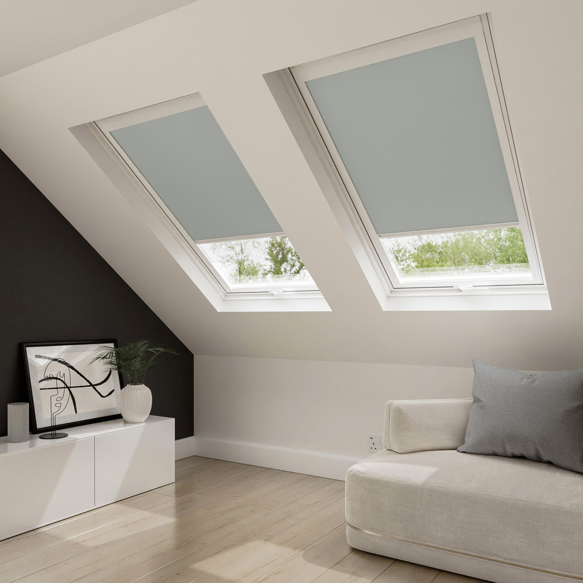 TradeChoice Blackout Slate Blind For Velux - Image 2
