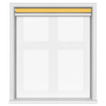 TradeChoice Blackout Yellow Motorised Double Roller Blind