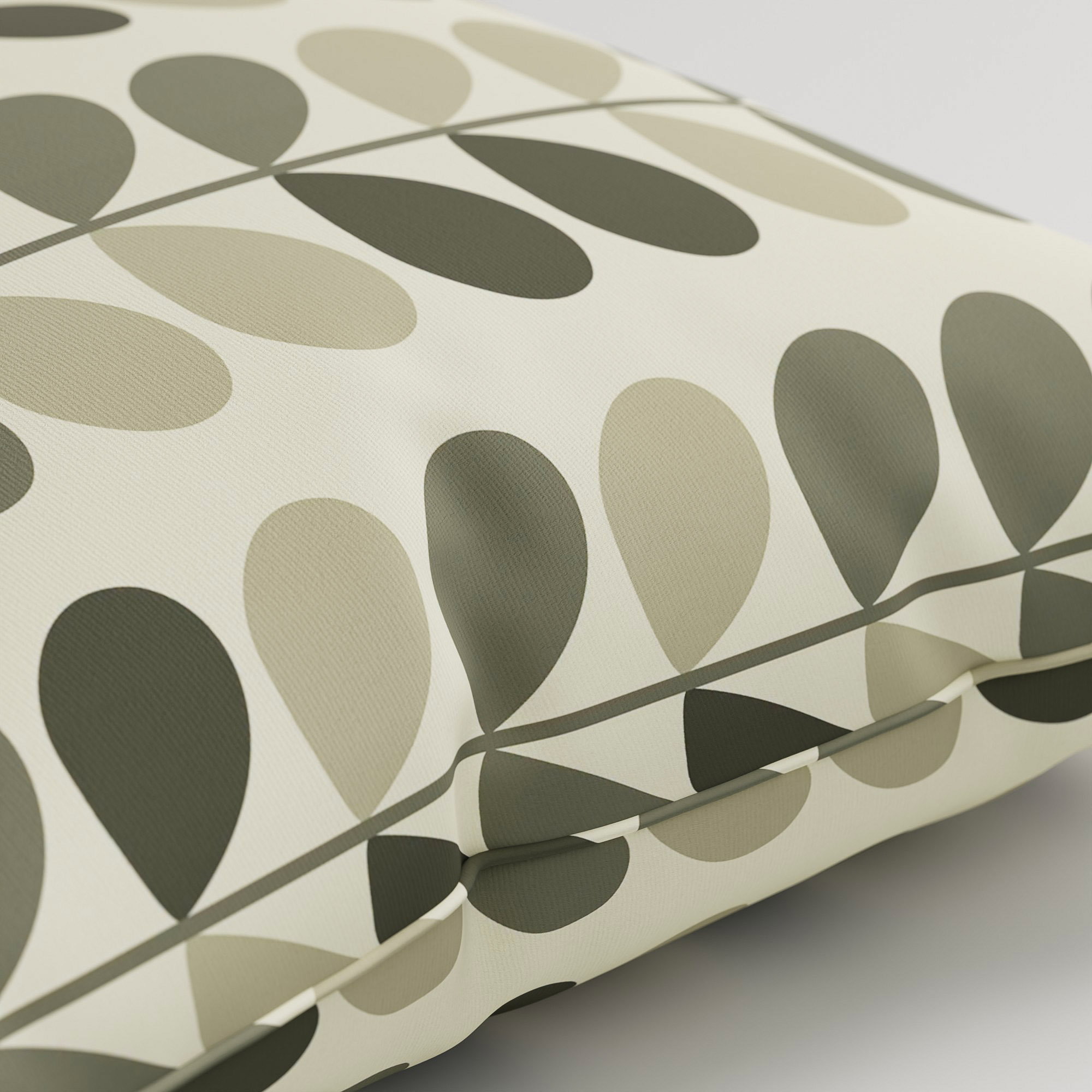 Orla Kiely Multi Stem Warm Grey Cushion - Image 3
