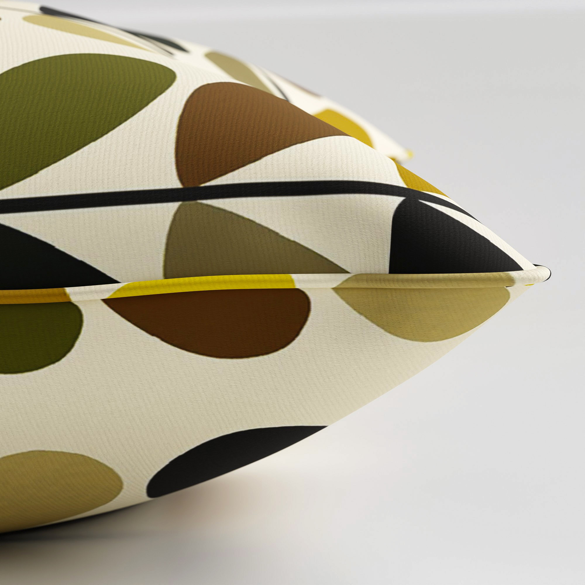 Orla Kiely Multi Stem Yellow Cushion - Image 4