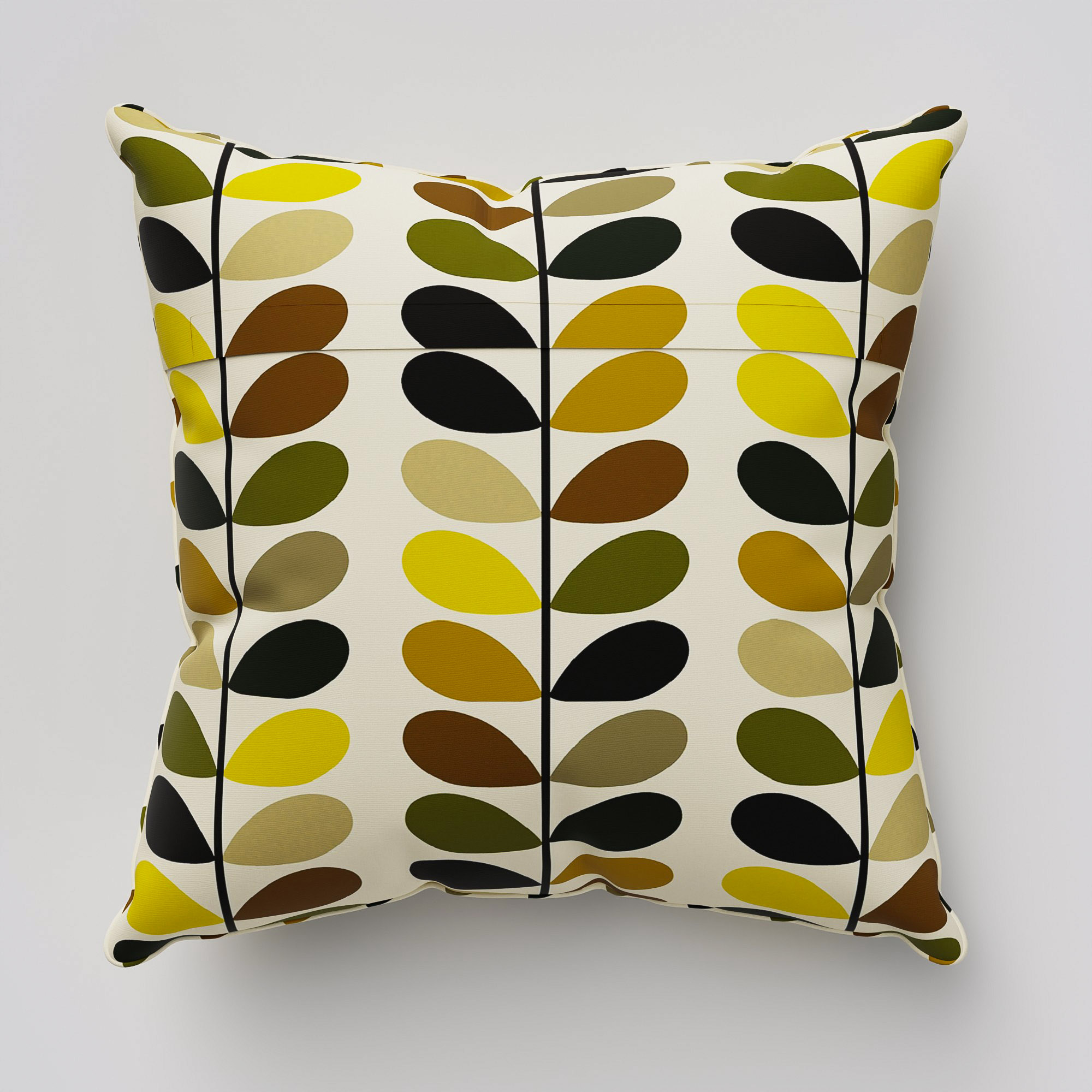 Orla Kiely Multi Stem Yellow Cushion - Image 5