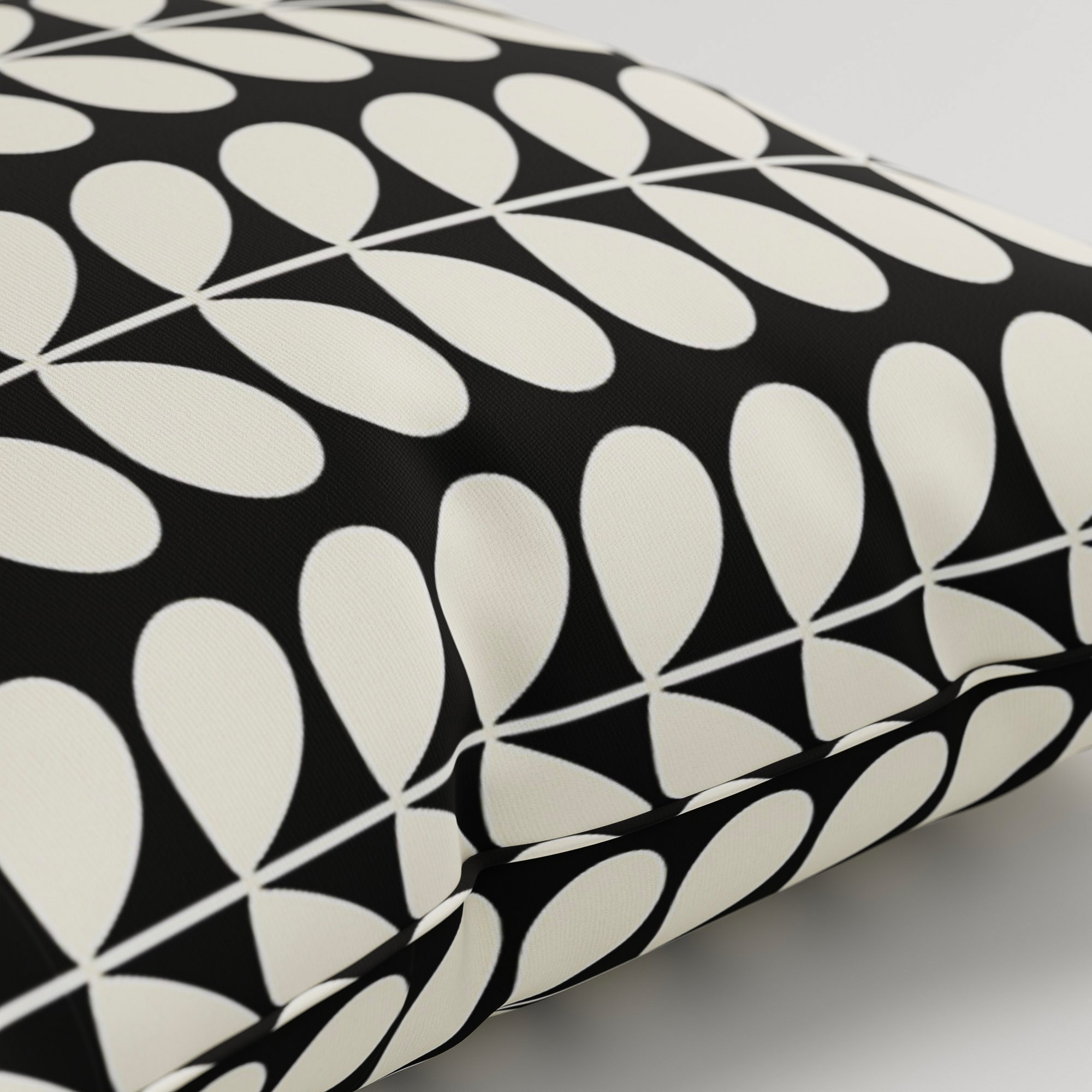 Orla Kiely Solid Stem Black Cushion - Image 3