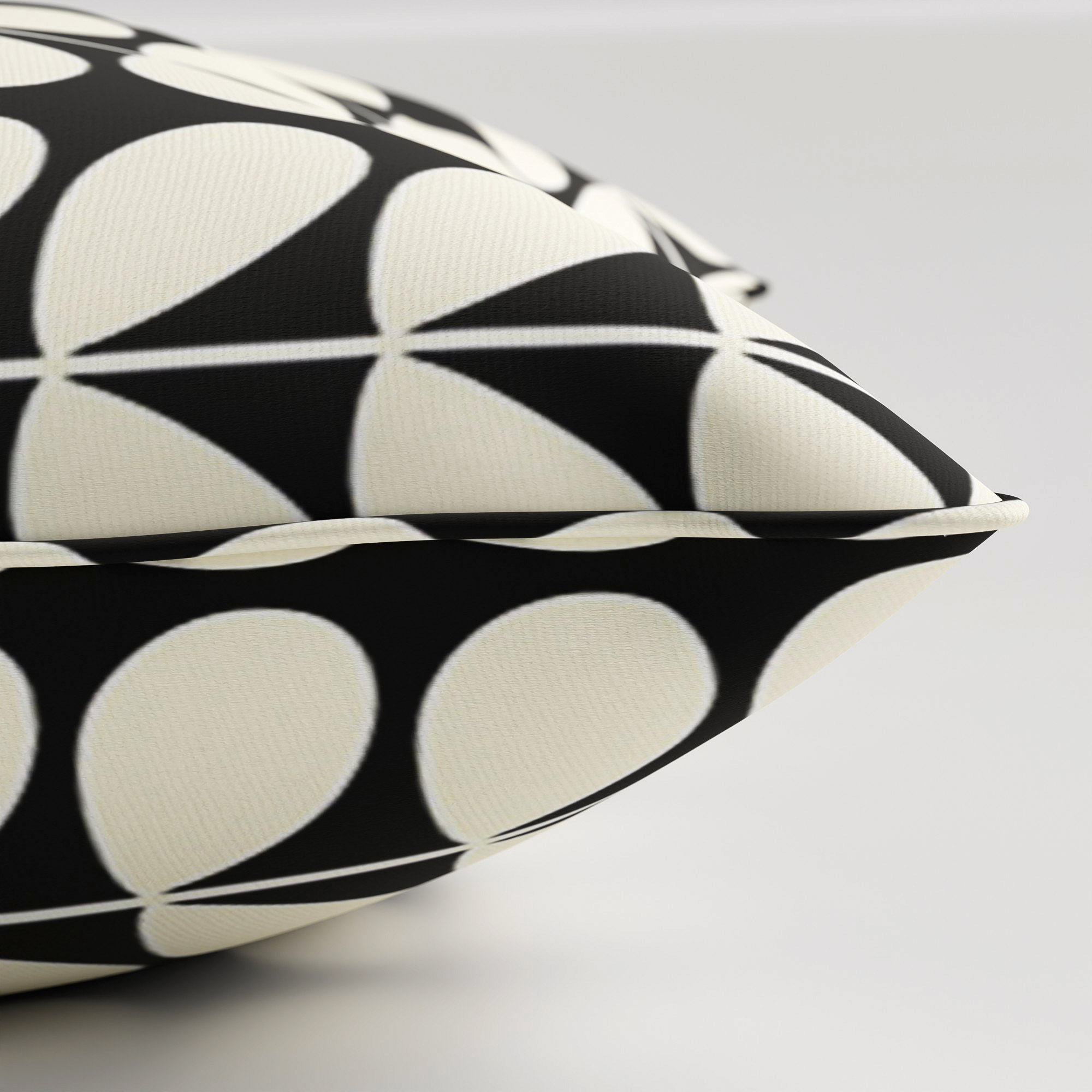 Orla Kiely Solid Stem Black Cushion - Image 4