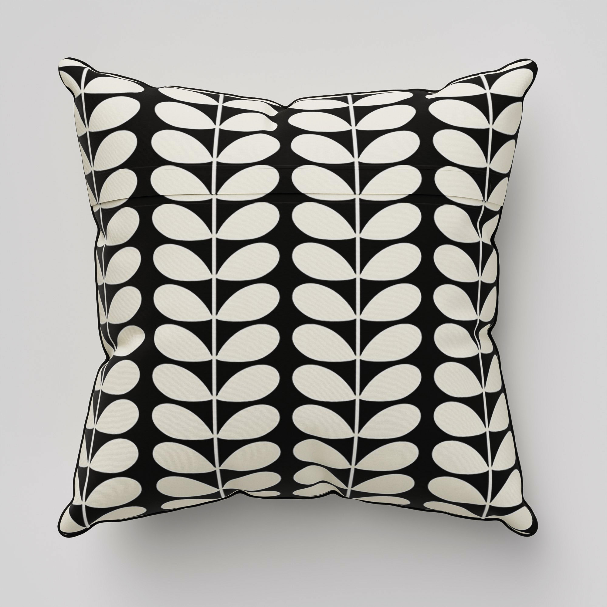 Orla Kiely Solid Stem Black Cushion - Image 5