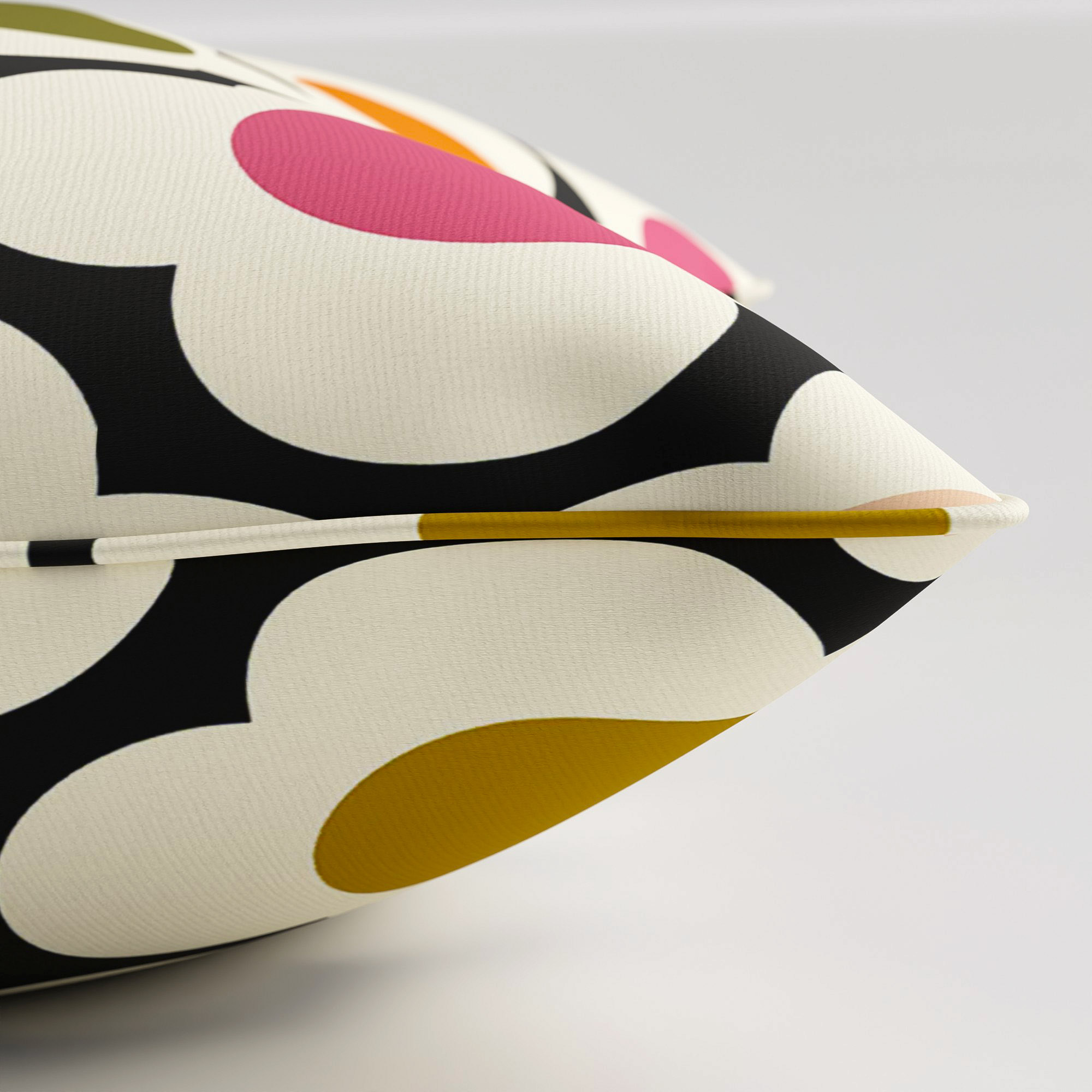 Orla Kiely Spot Flower Red Multi Cushion - Image 4