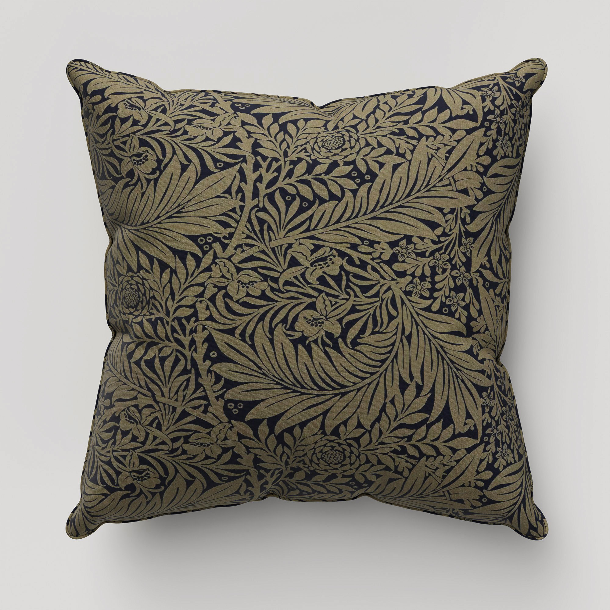 William Morris At Home Larkspur Woven Indigo Cushion - Image 2