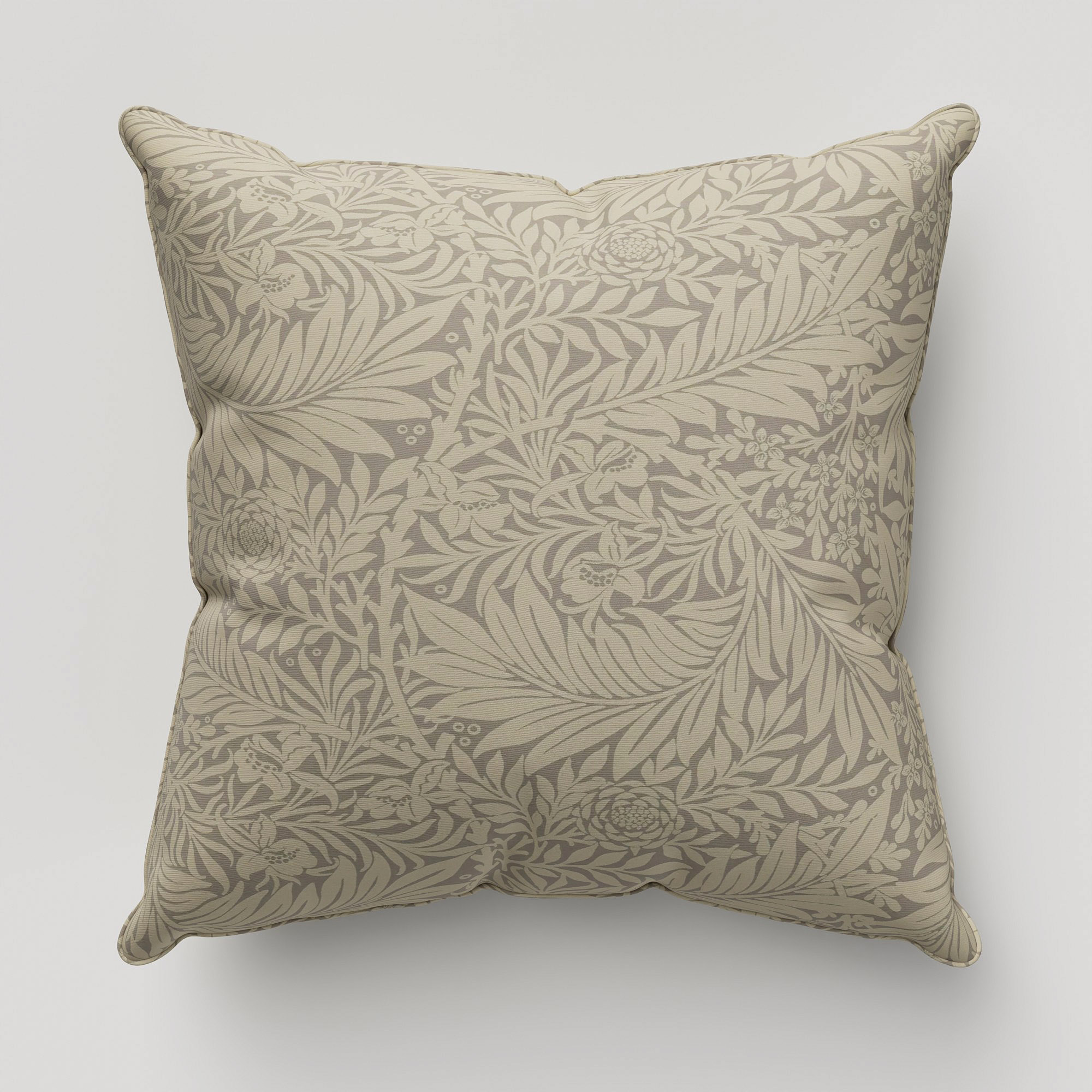 William Morris At Home Larkspur Woven Limestone Cushion - Image 2
