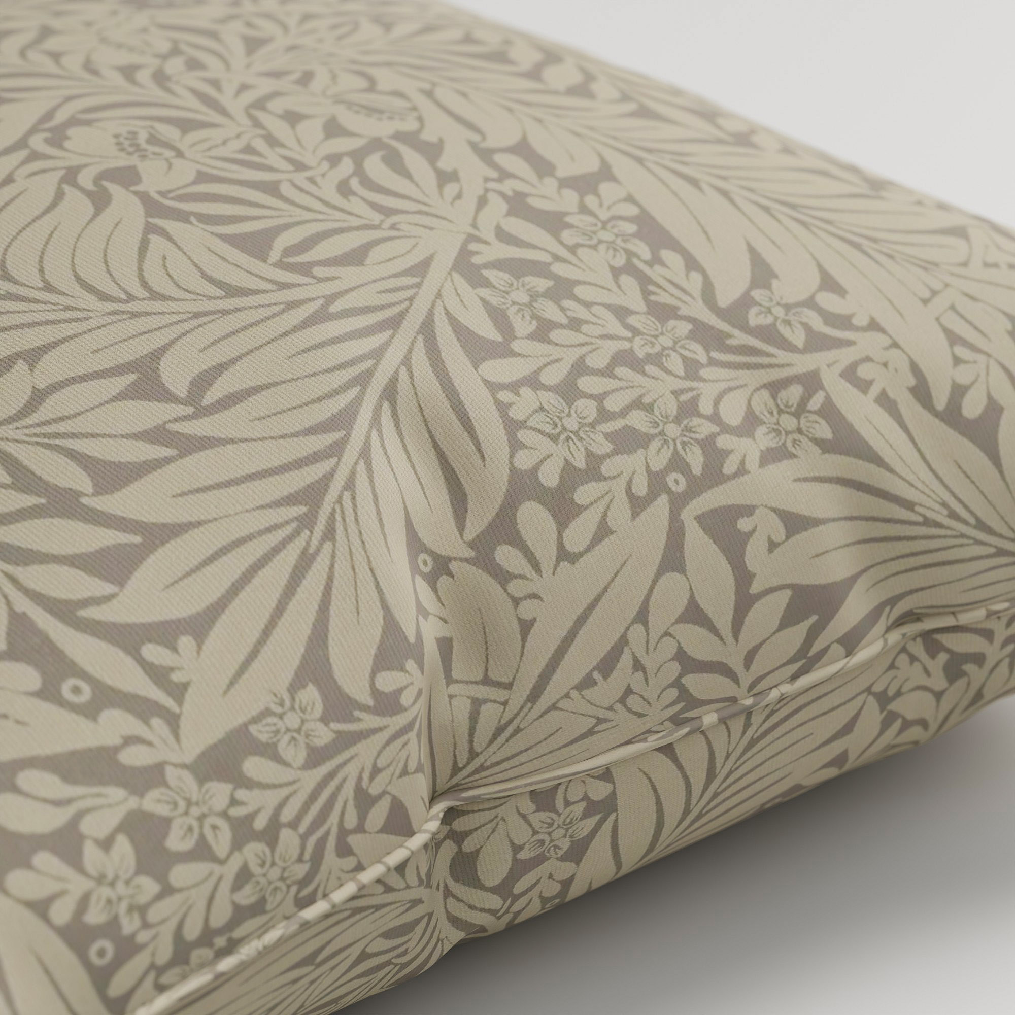 William Morris At Home Larkspur Woven Limestone Cushion - Image 3