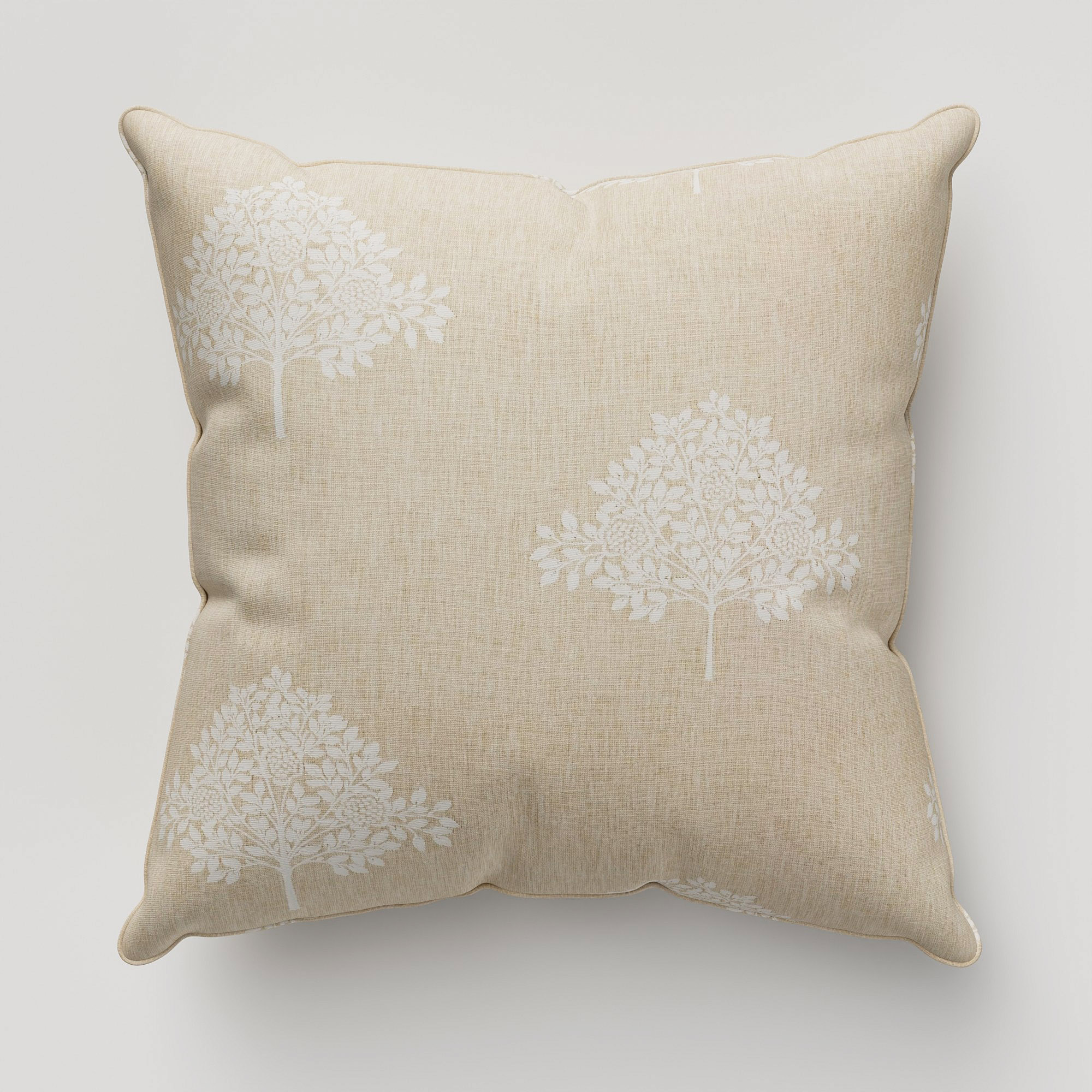 William Morris At Home Marigold Tree Embroidery Chalk Cushion - Image 2