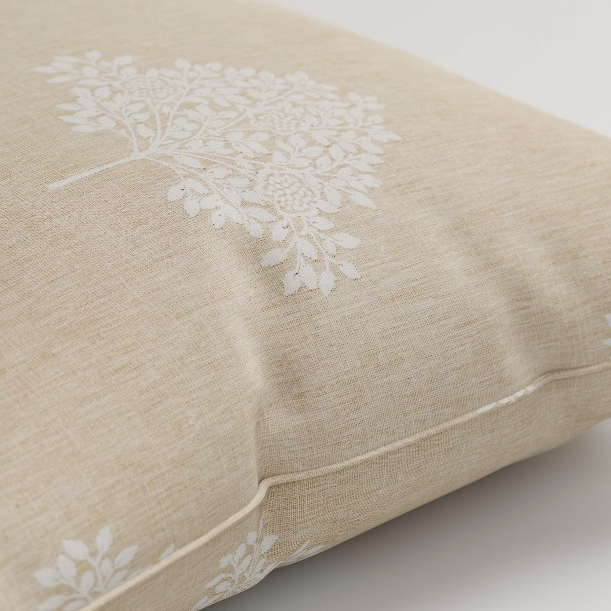 William Morris At Home Marigold Tree Embroidery Chalk Cushion - Image 3