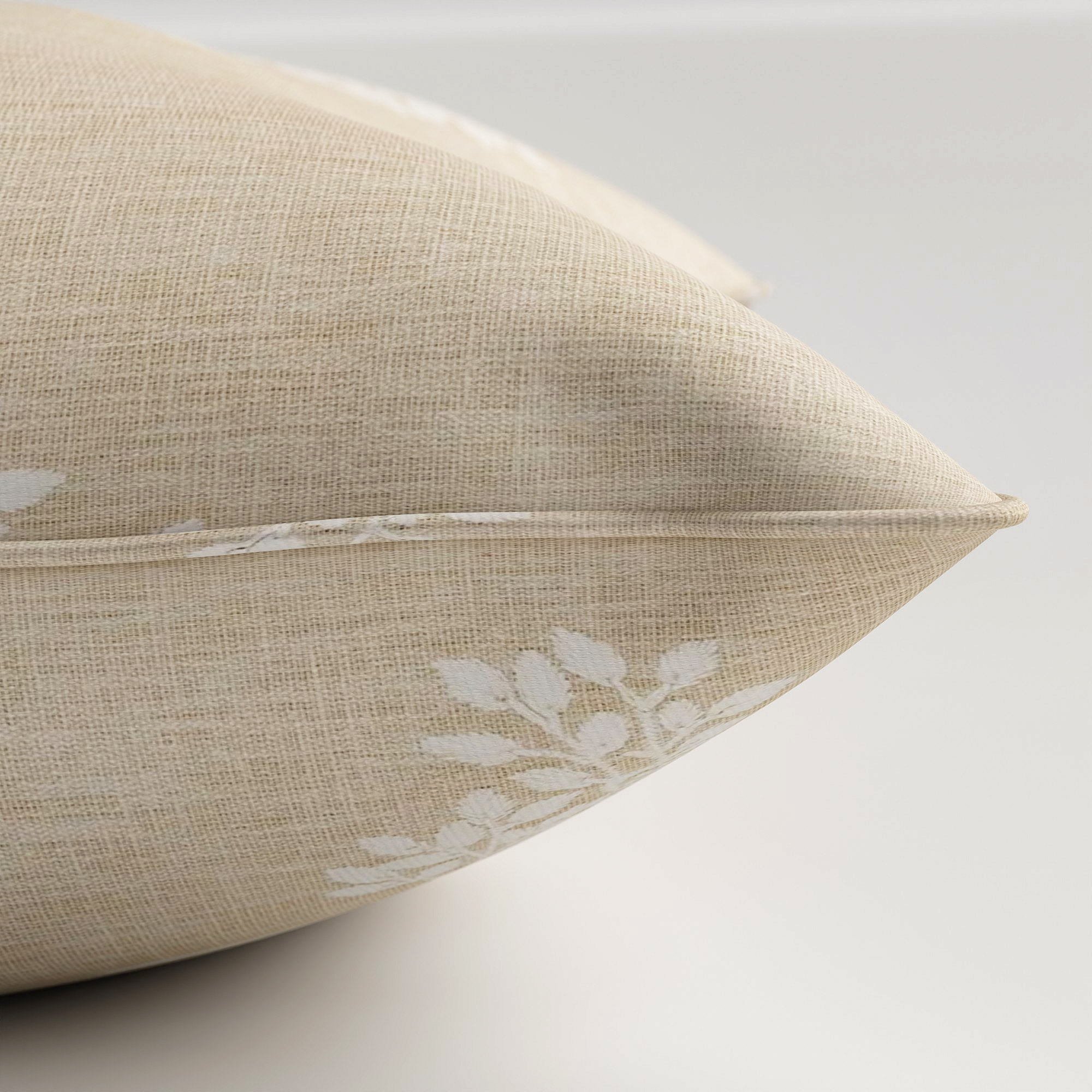 William Morris At Home Marigold Tree Embroidery Chalk Cushion - Image 4
