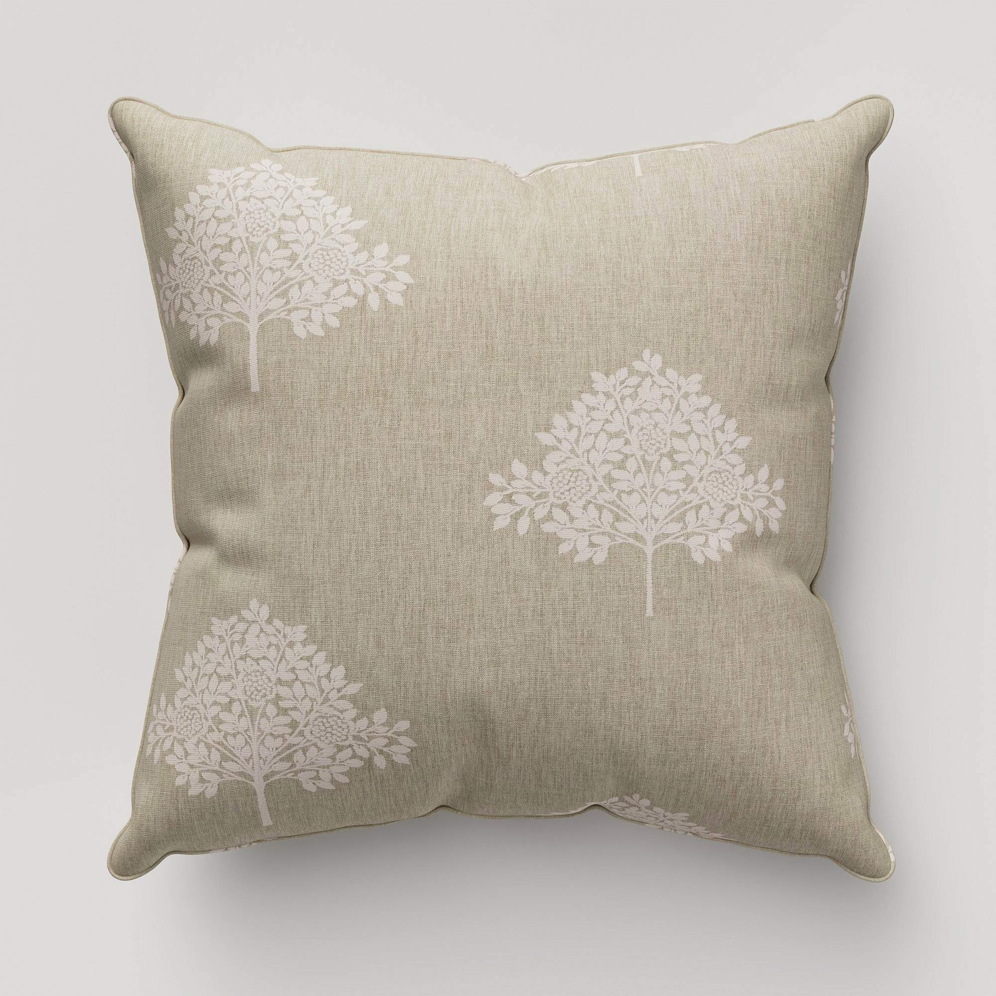 William Morris At Home Marigold Tree Embroidery Linen Cushion - Image 2