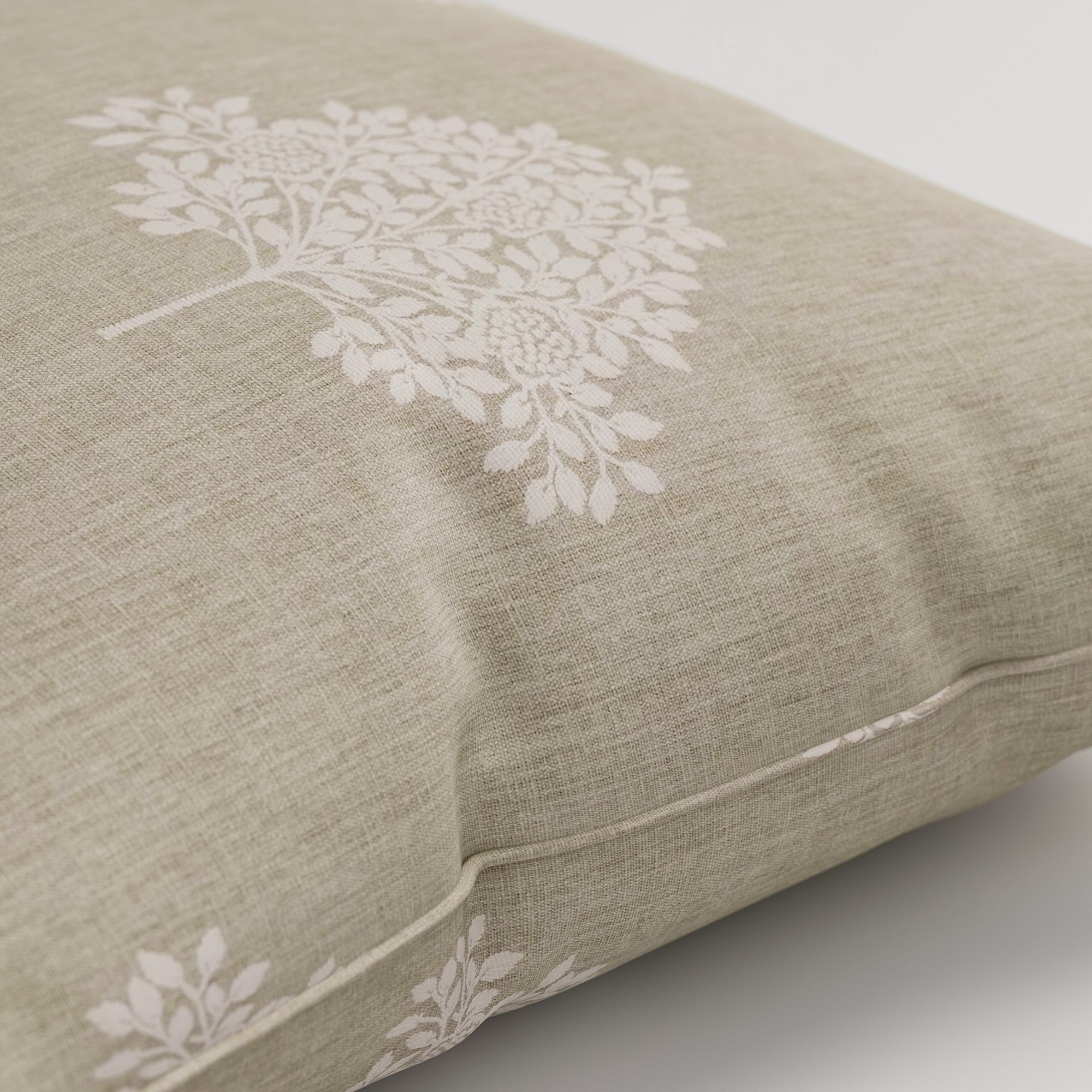 William Morris At Home Marigold Tree Embroidery Linen Cushion - Image 3