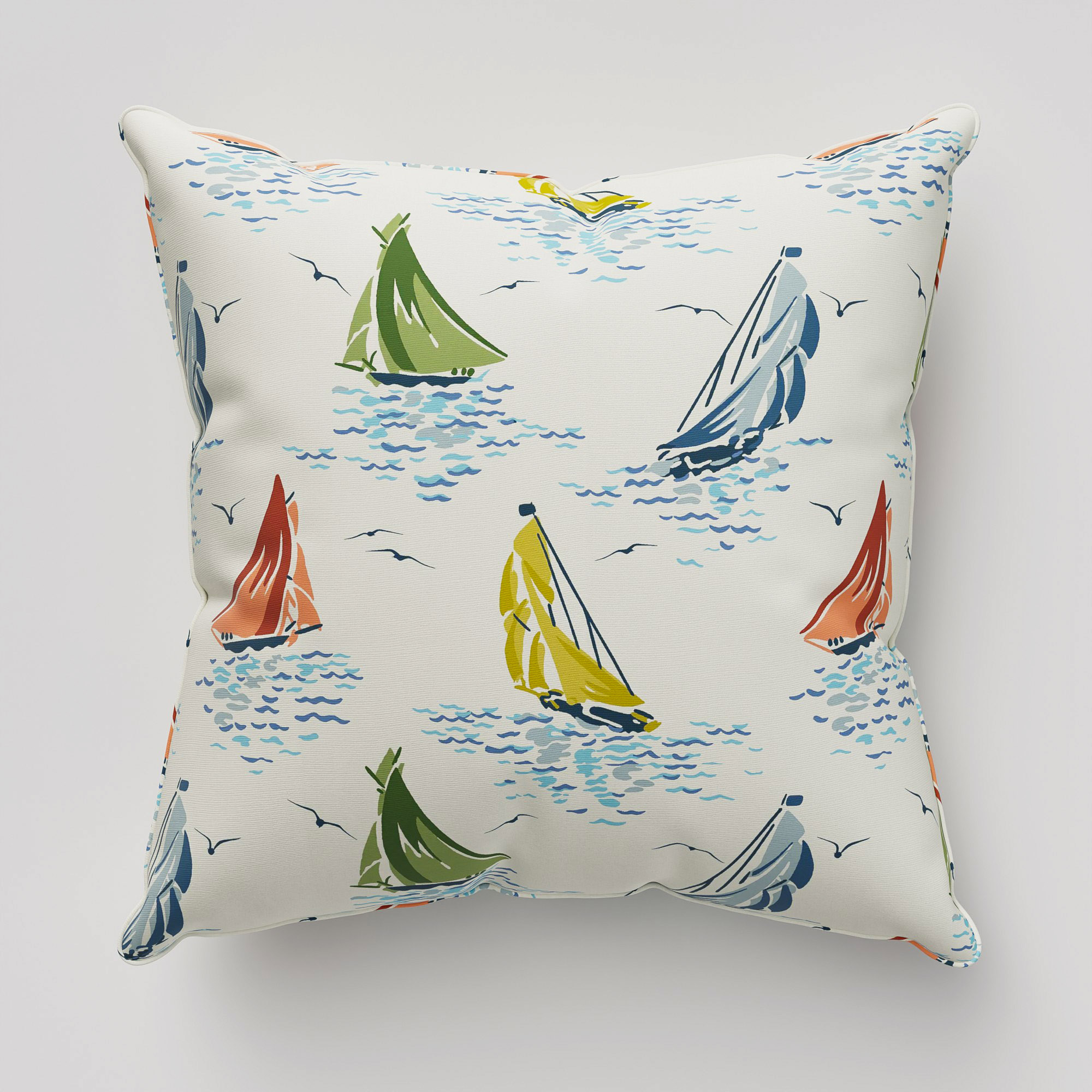 Laura Ashley A'hoy Sail Boats Multi Cushion - Image 2
