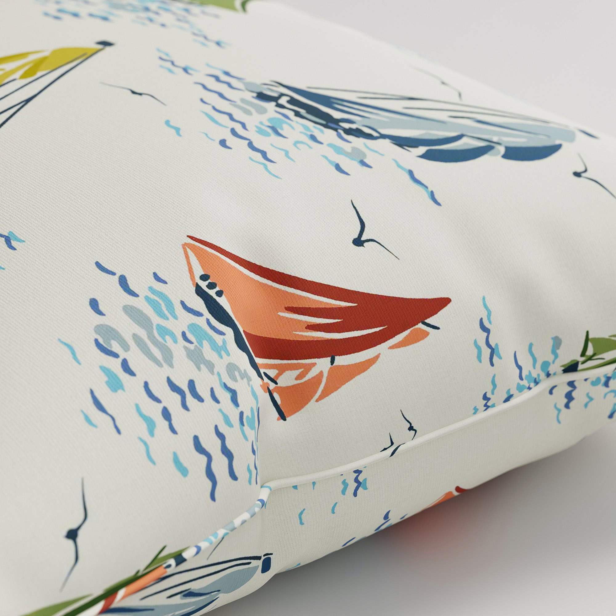 Laura Ashley A'hoy Sail Boats Multi Cushion - Image 3