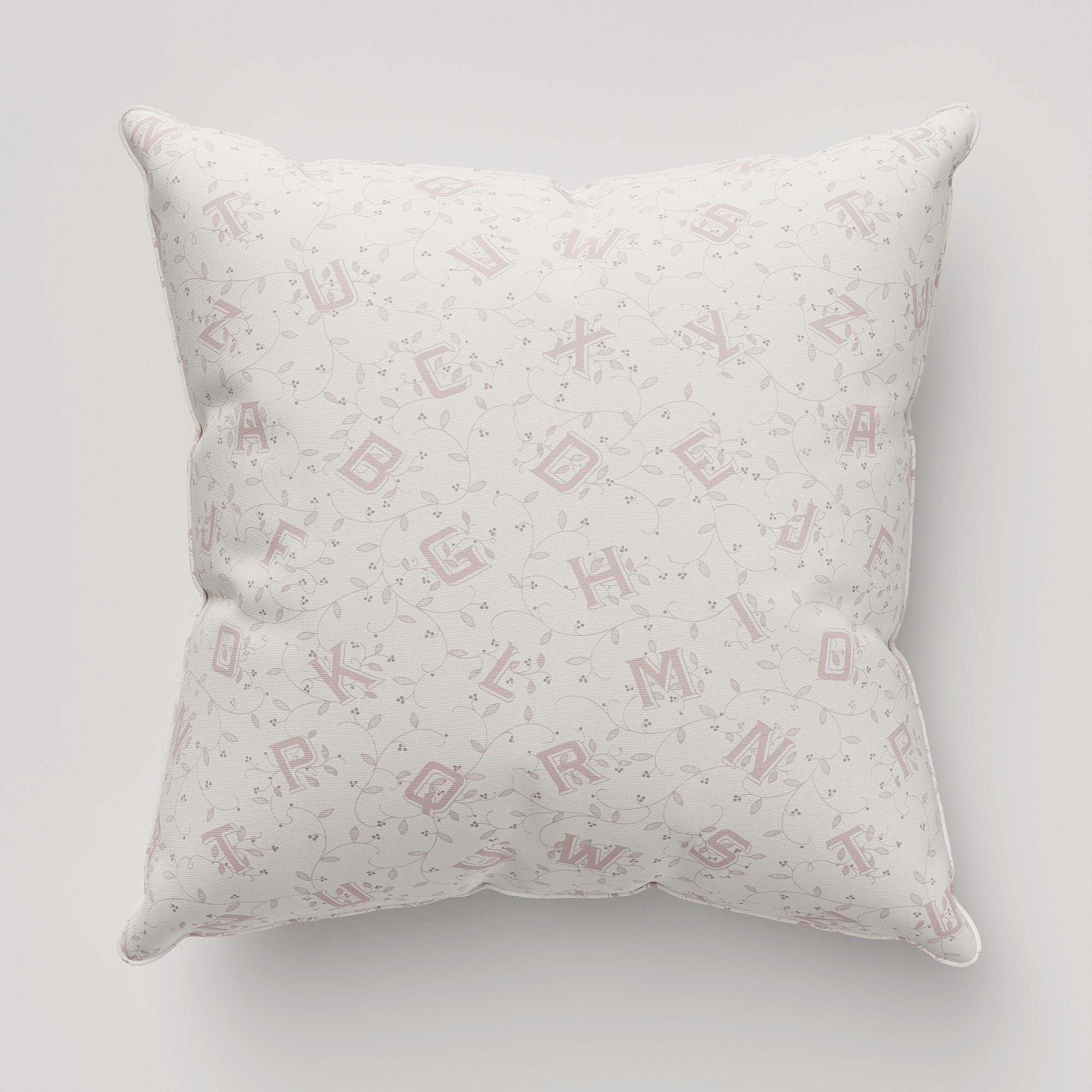 Laura Ashley A'hoy Alphabet Blush Cushion - Image 2