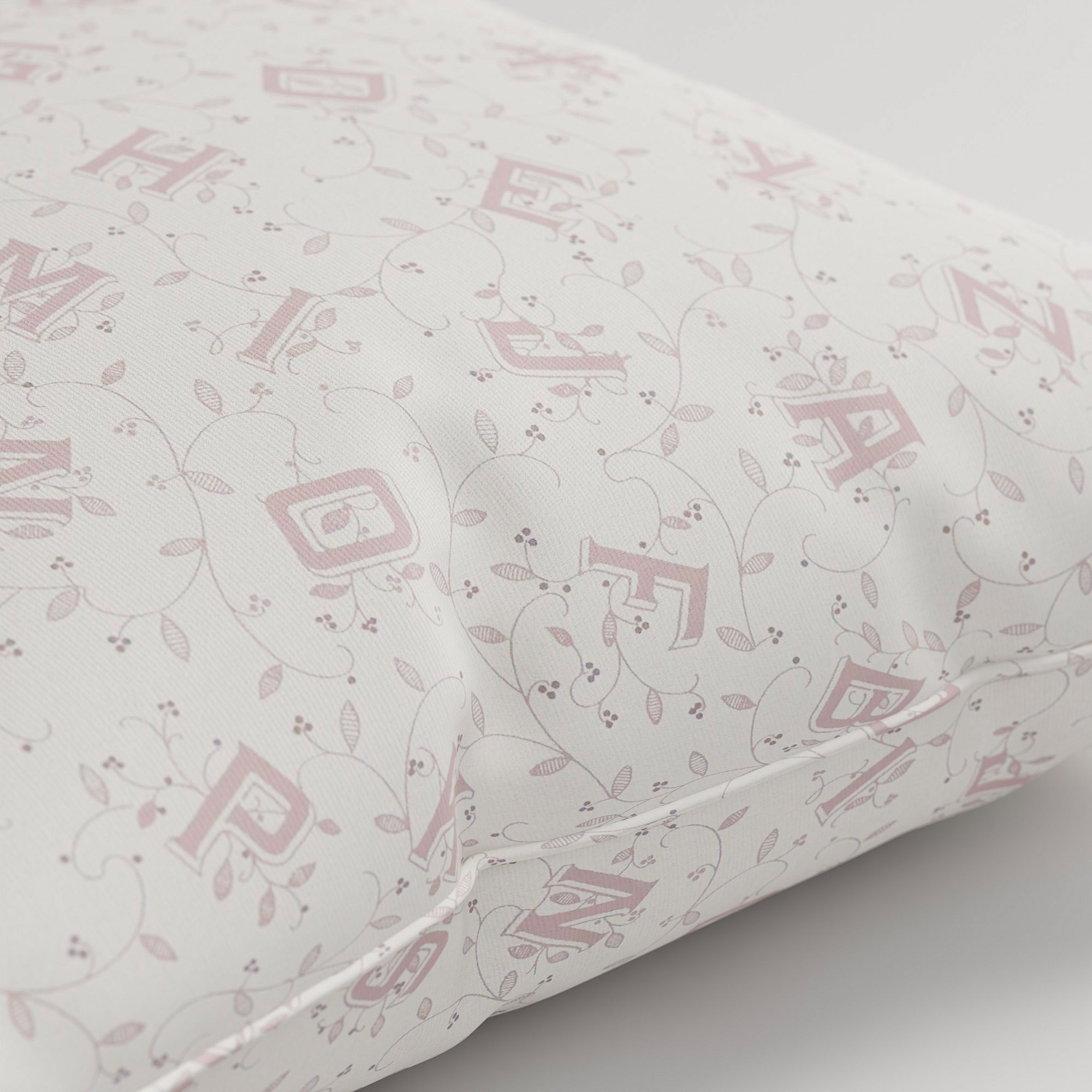 Laura Ashley A'hoy Alphabet Blush Cushion - Image 3