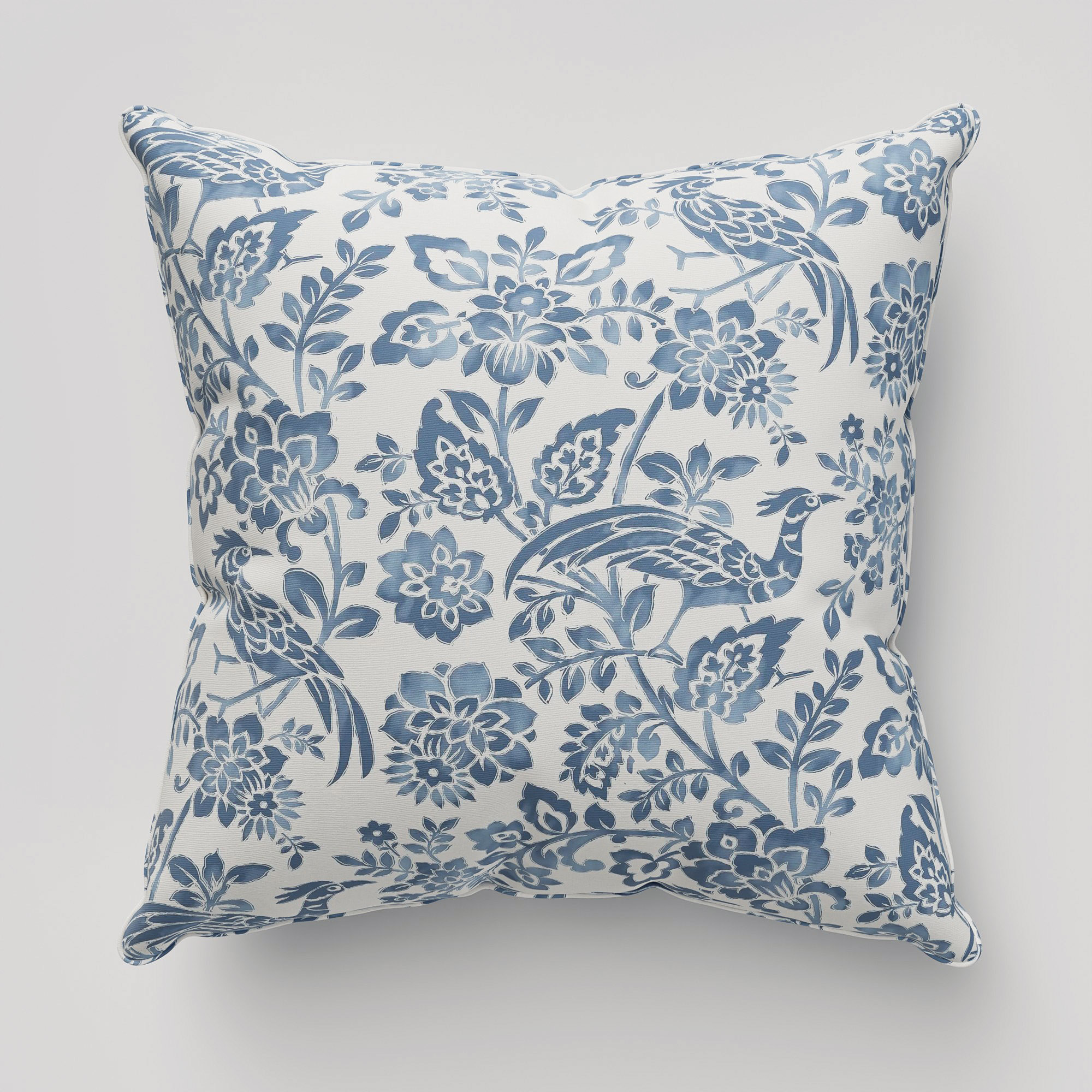Laura Ashley Adain Palace Dark Seaspray Blue Cushion - Image 2