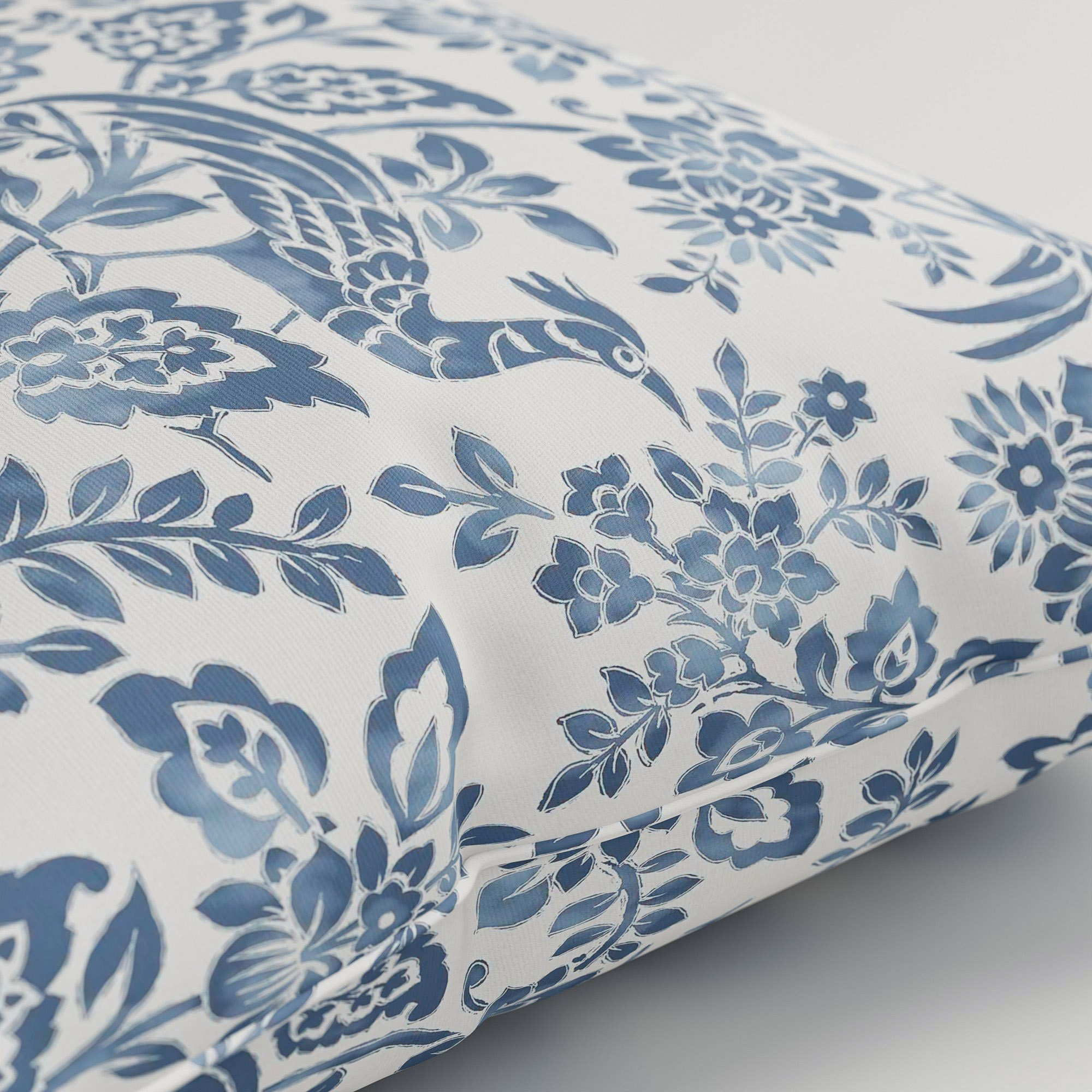 Laura Ashley Adain Palace Dark Seaspray Blue Cushion - Image 3