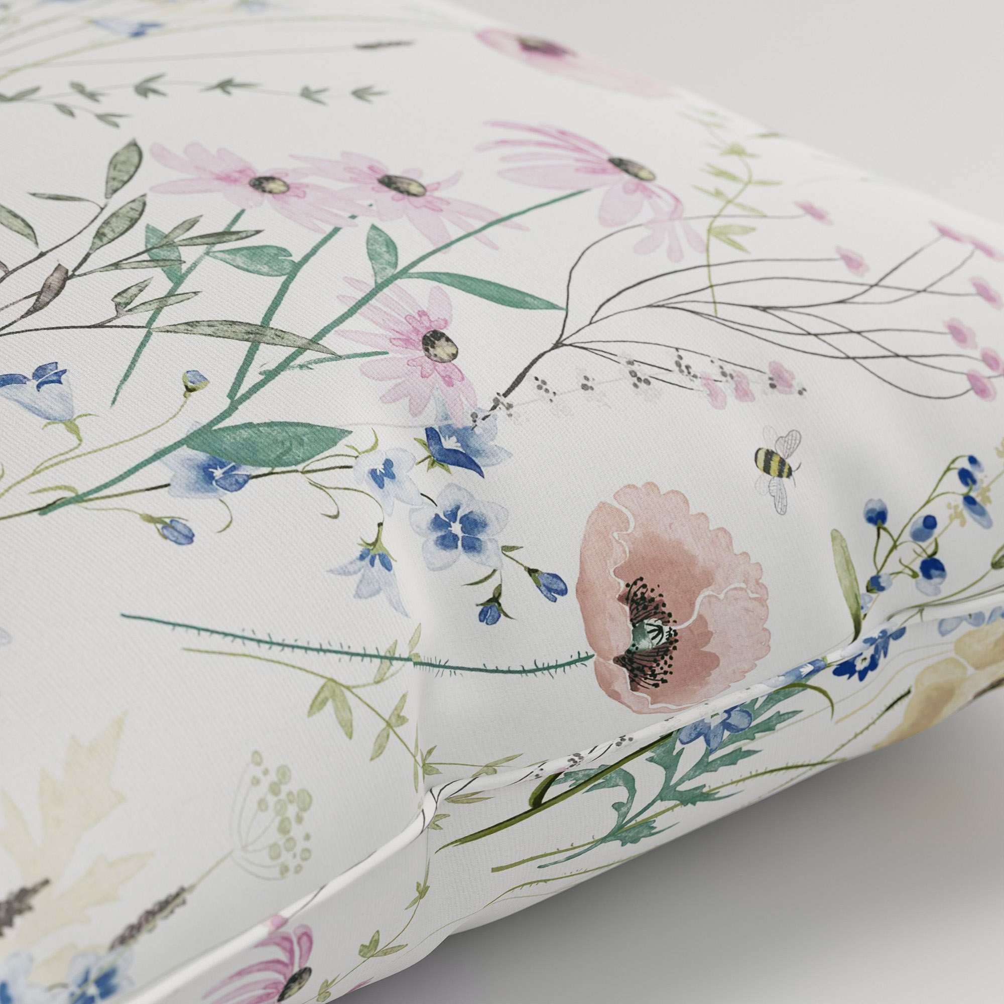 Laura Ashley Alford Meadow Delpinium Blue Cushion - Image 3