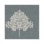 William Morris At Home Marigold Tree Embroidery Woad Wave Curtain
