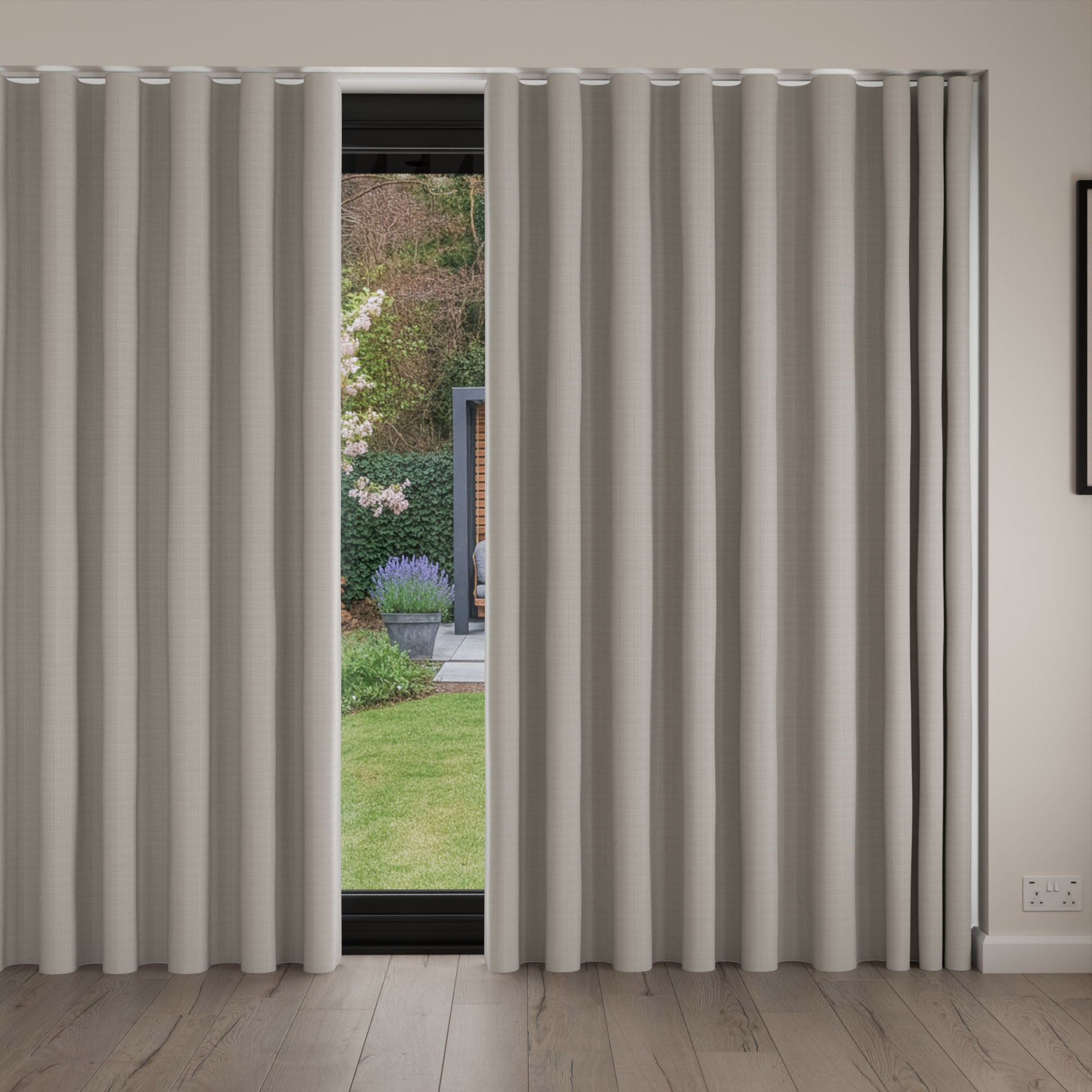 Cassatt Pewter Wave Curtain - Image 4